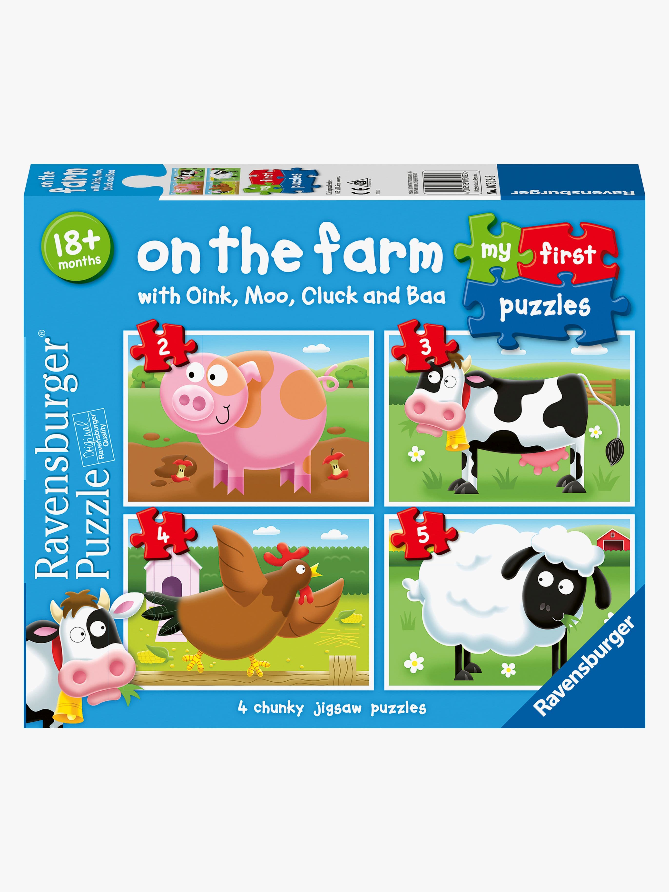 Ravensburger My First Puzzles On the Farm Palapelit 4-in-1