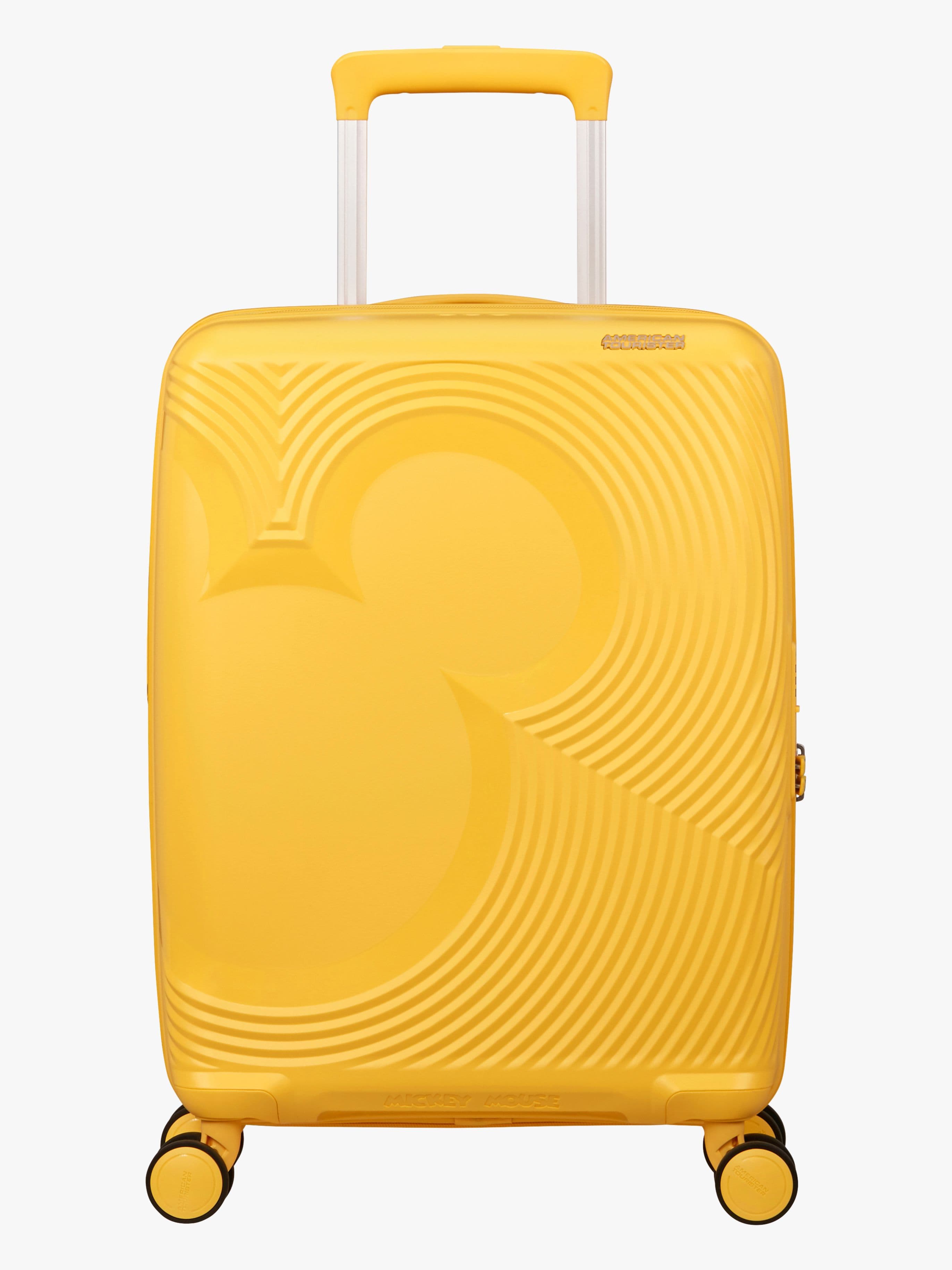 American Tourister Mickey Magic Spinner Matkalaukku 37-44L, Flower Yellow