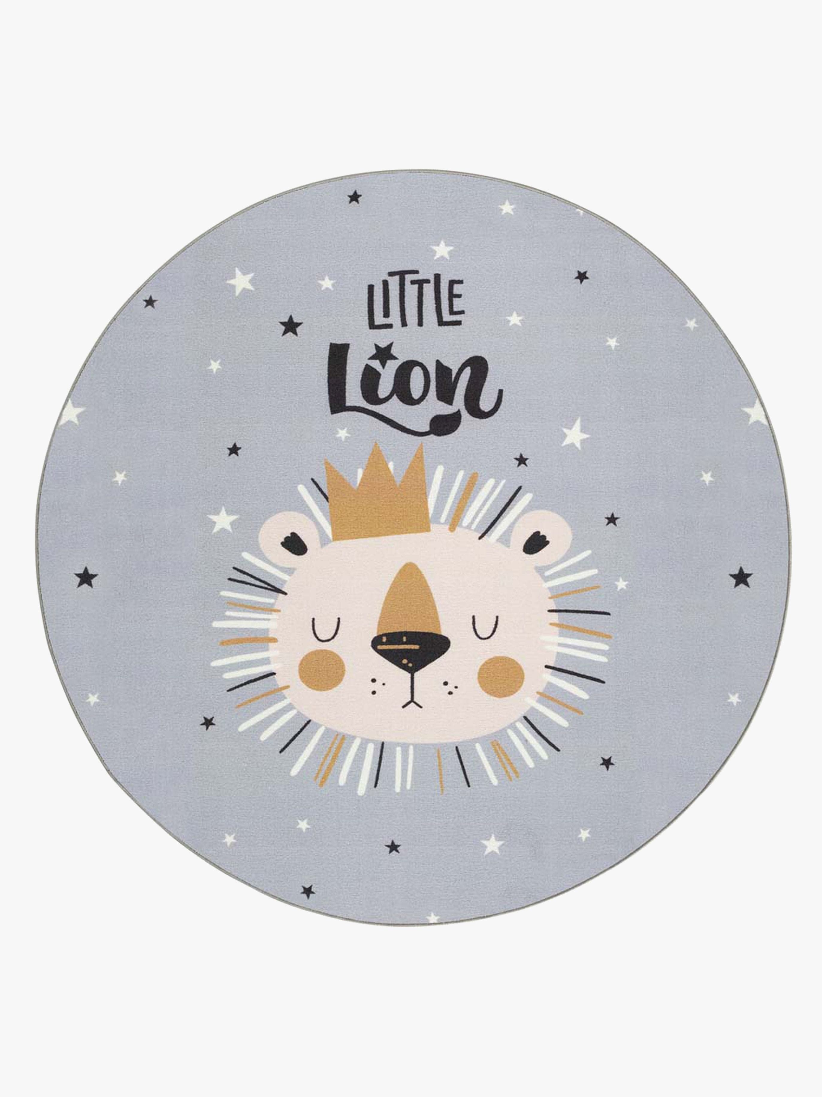 KMCarpets Little Lion Matto 120 cm, Harmaa