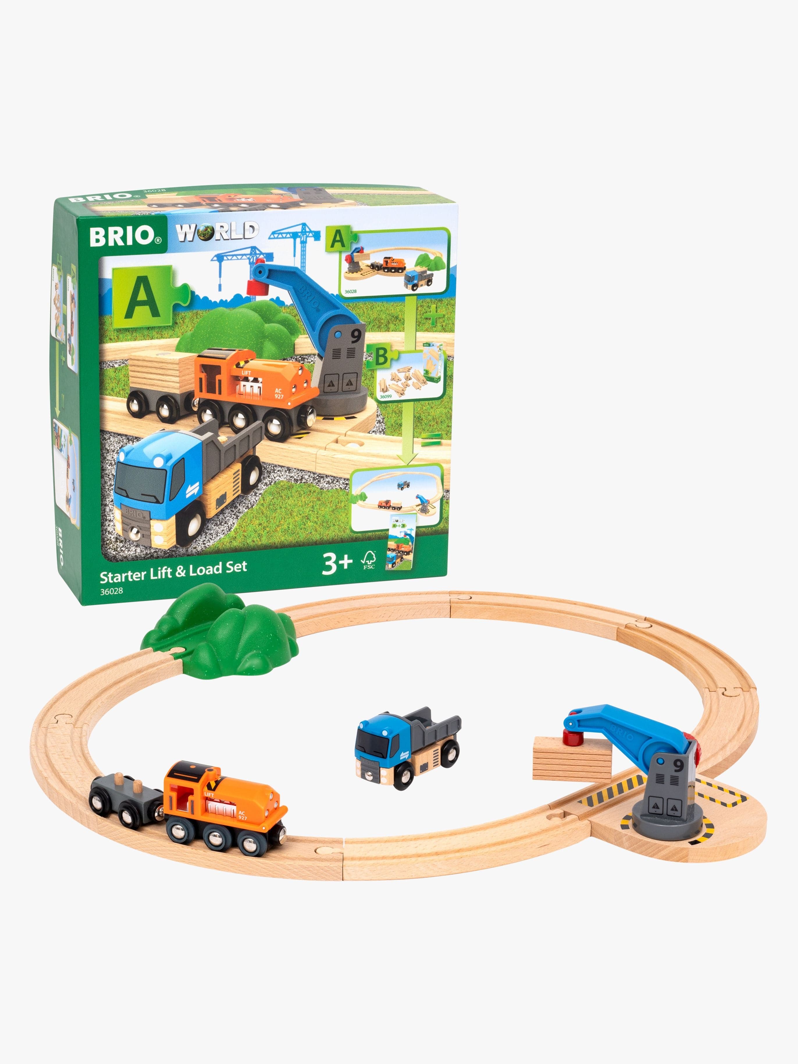 BRIO World 36104 Nosto & Kuormaus Aloitussetti