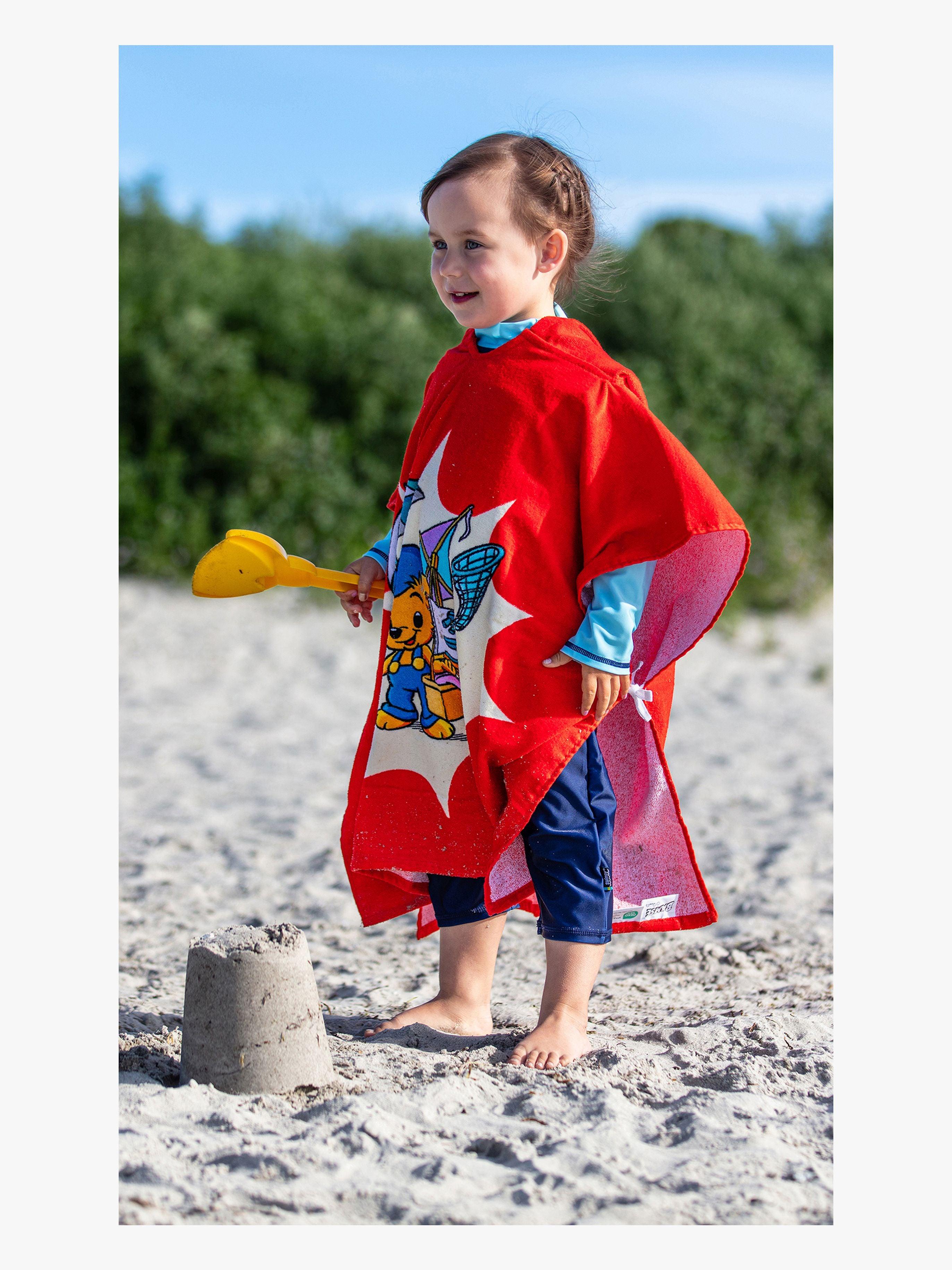 Swimpy Bamse Ranta Kylpyponcho, Punainen