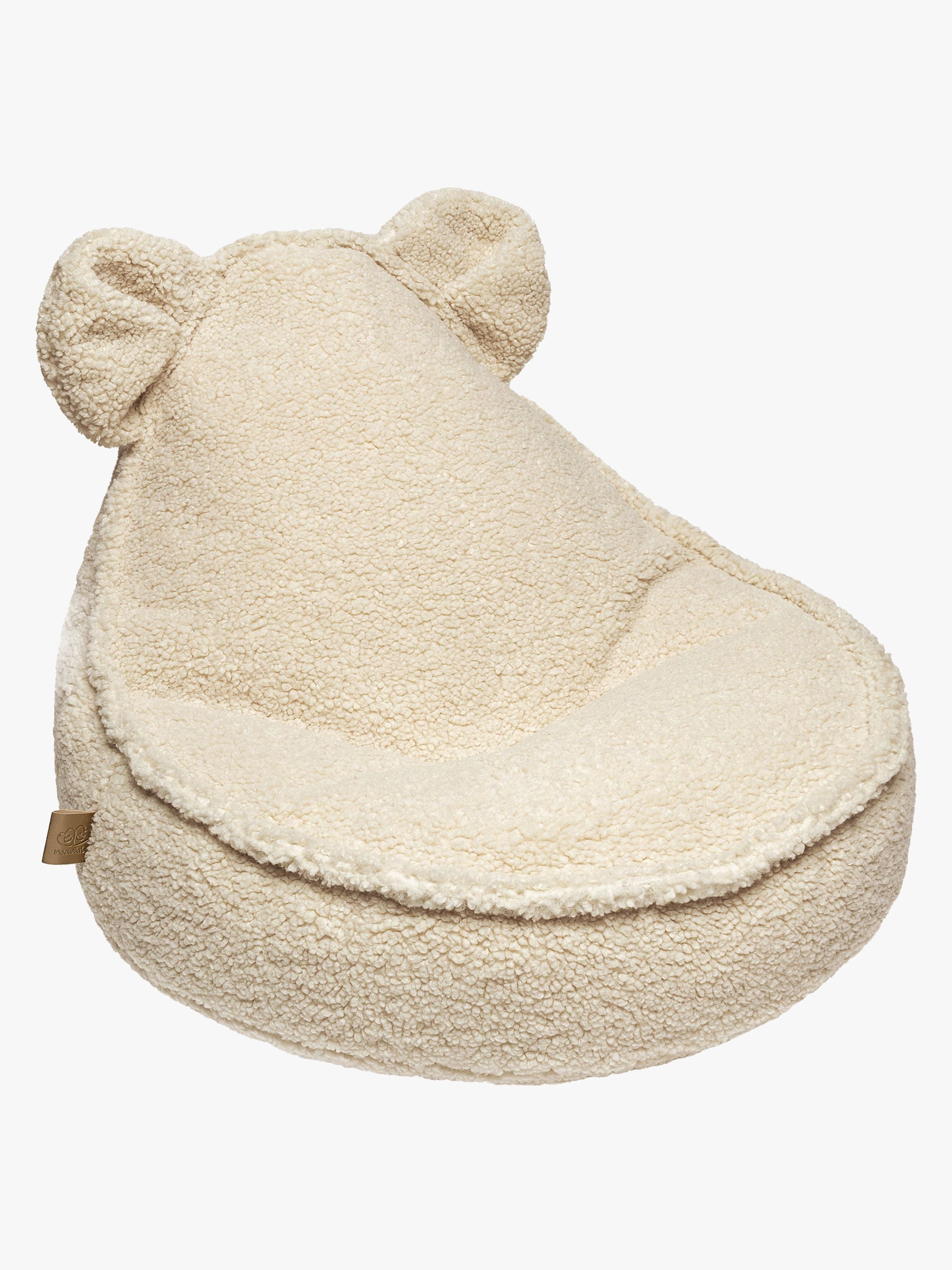Meowbaby Bearly Säkkituoli Teddy, Kermanvalkoinen