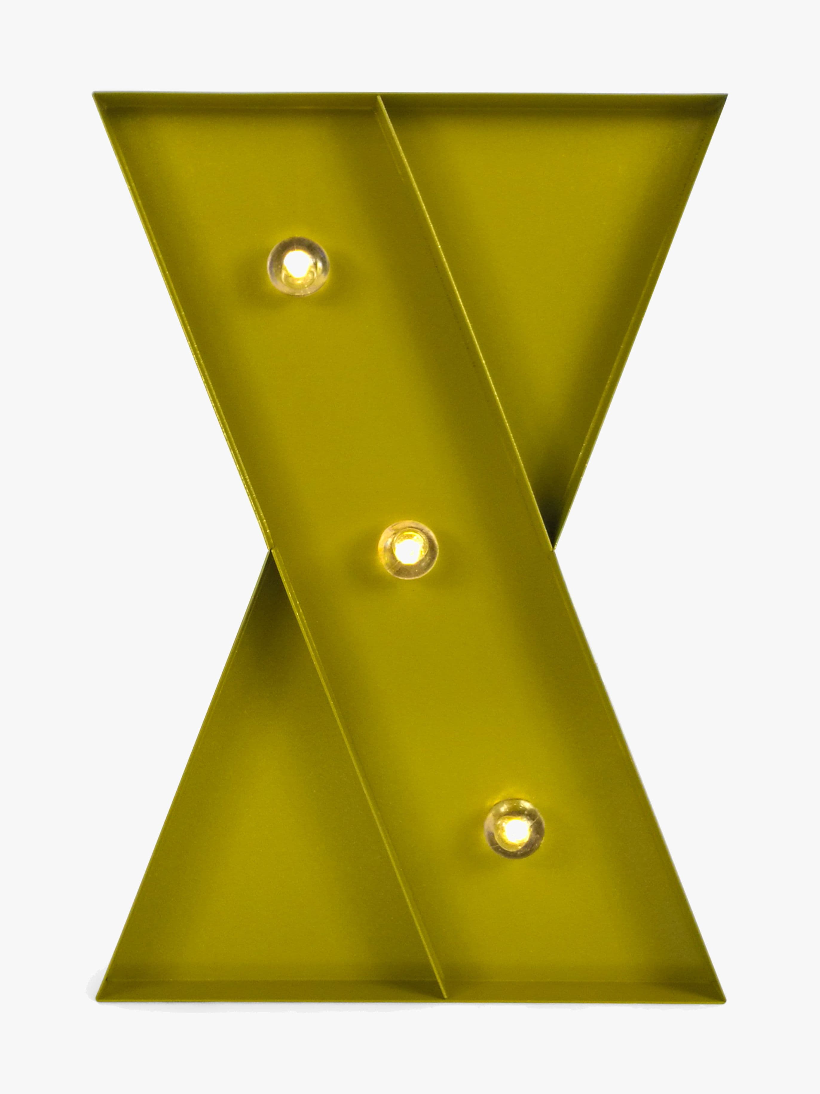 Petite Déco Kirjainvalaisin X, Kulta