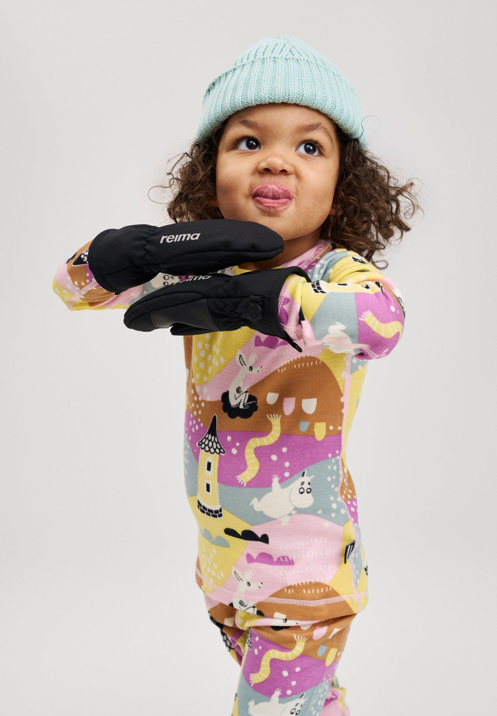 Reima Osaten Softshell-rukkaset, Mustat, 5