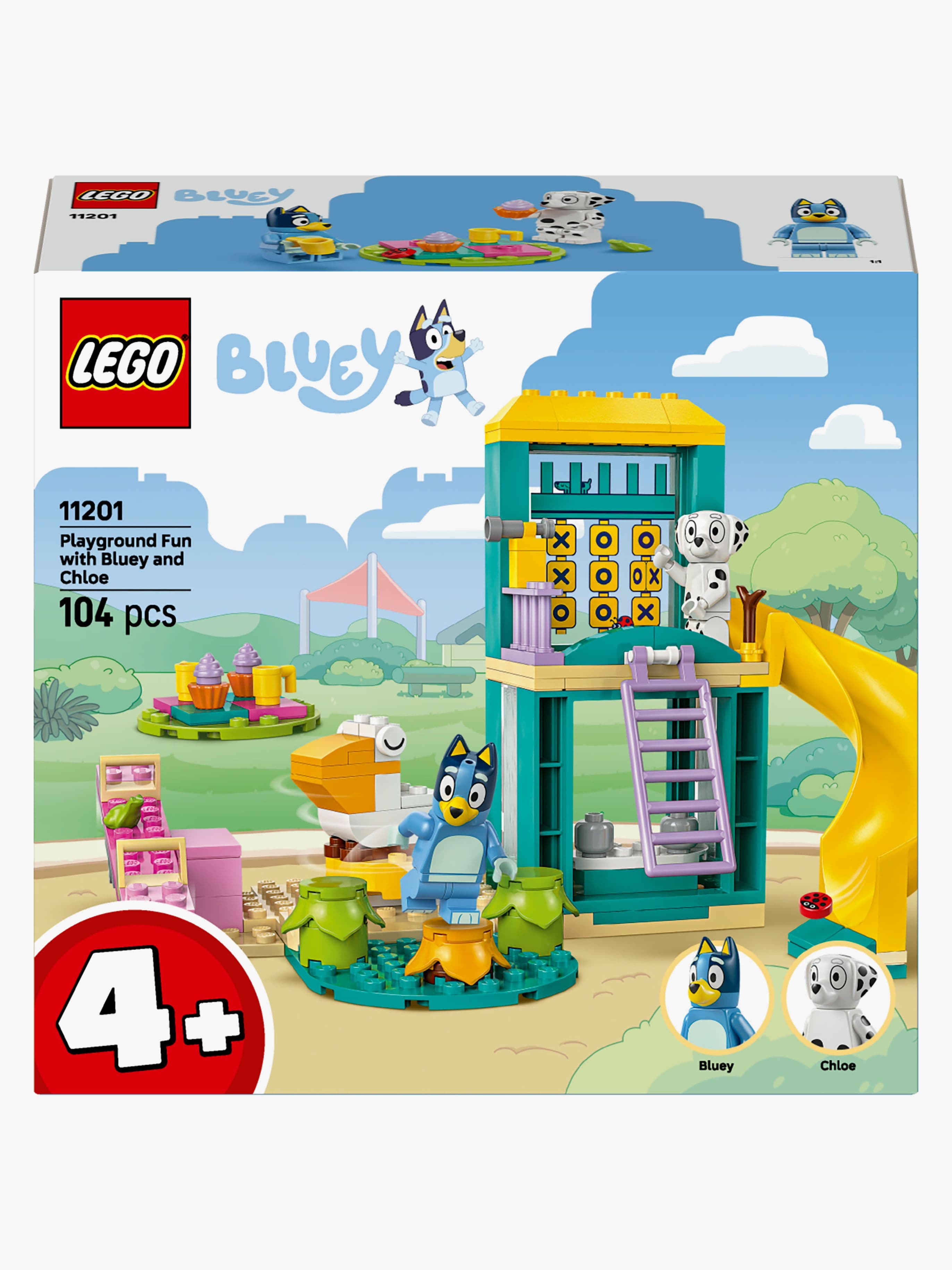 LEGO Bluey 11201 Blueyn ja Katin hupihetket leikkikentällä