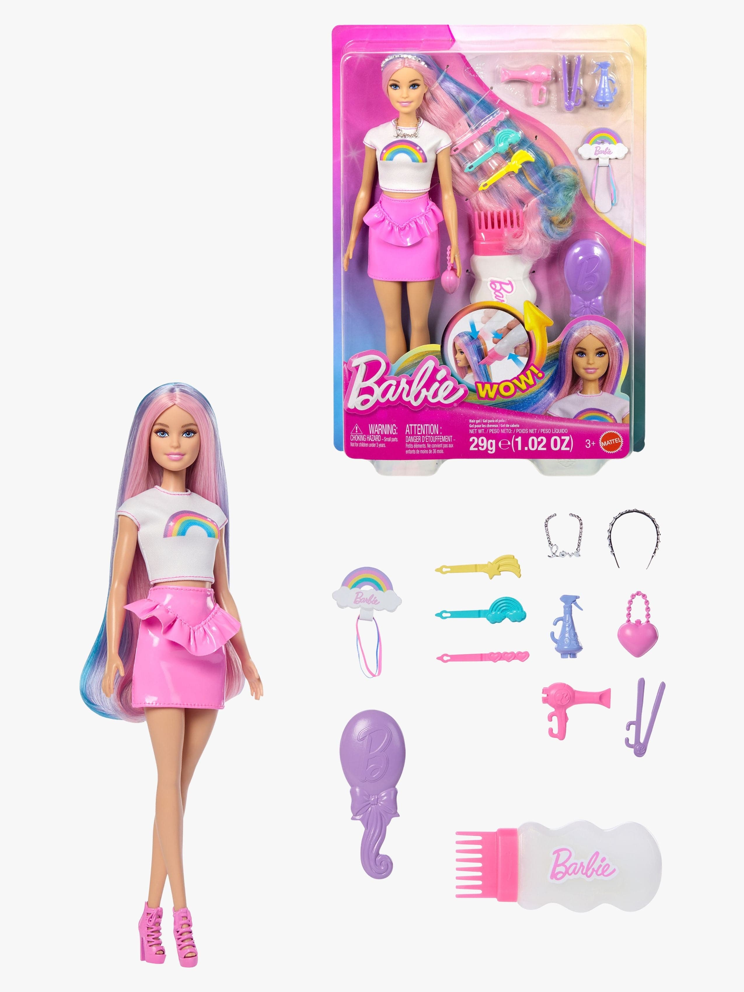Barbie Leikkisetti Kampaamo Rainbow Sparkle