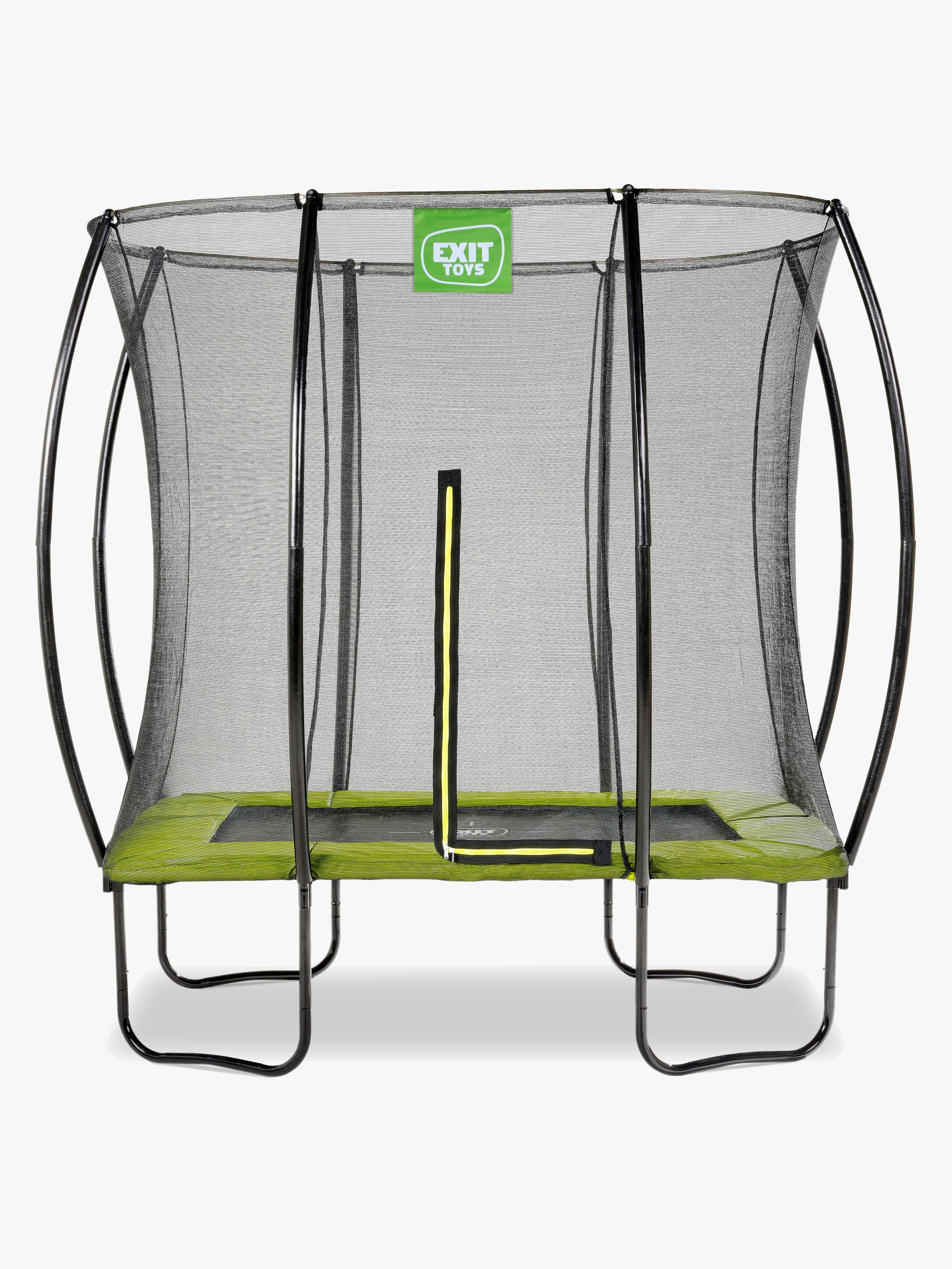 EXIT Silhouette Trampoliini + Turvaverkko 153x214 cm, Vihreä