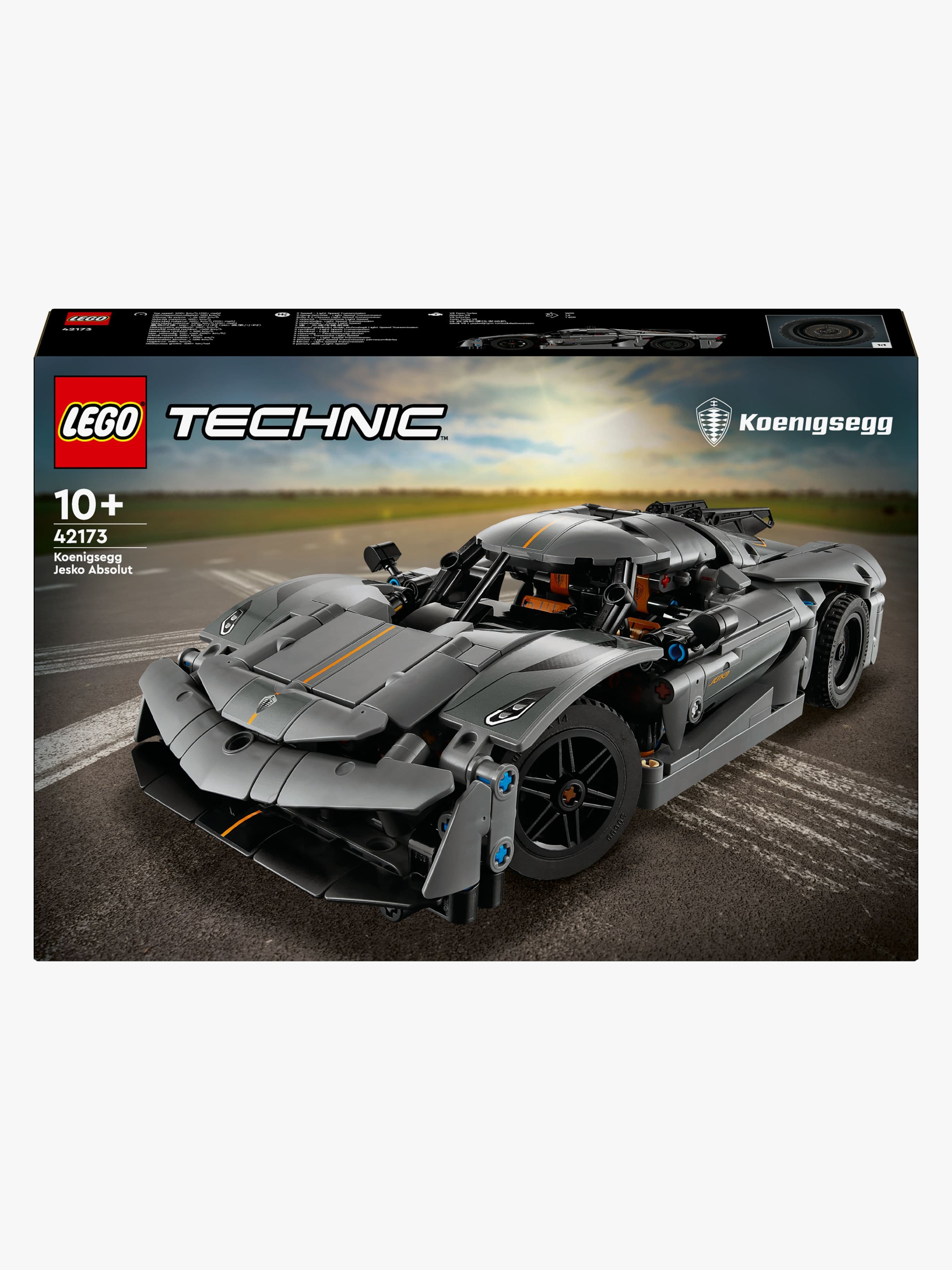 LEGO Technic 42173 Harmaa hyperauto Koenigsegg Jesko Absolut