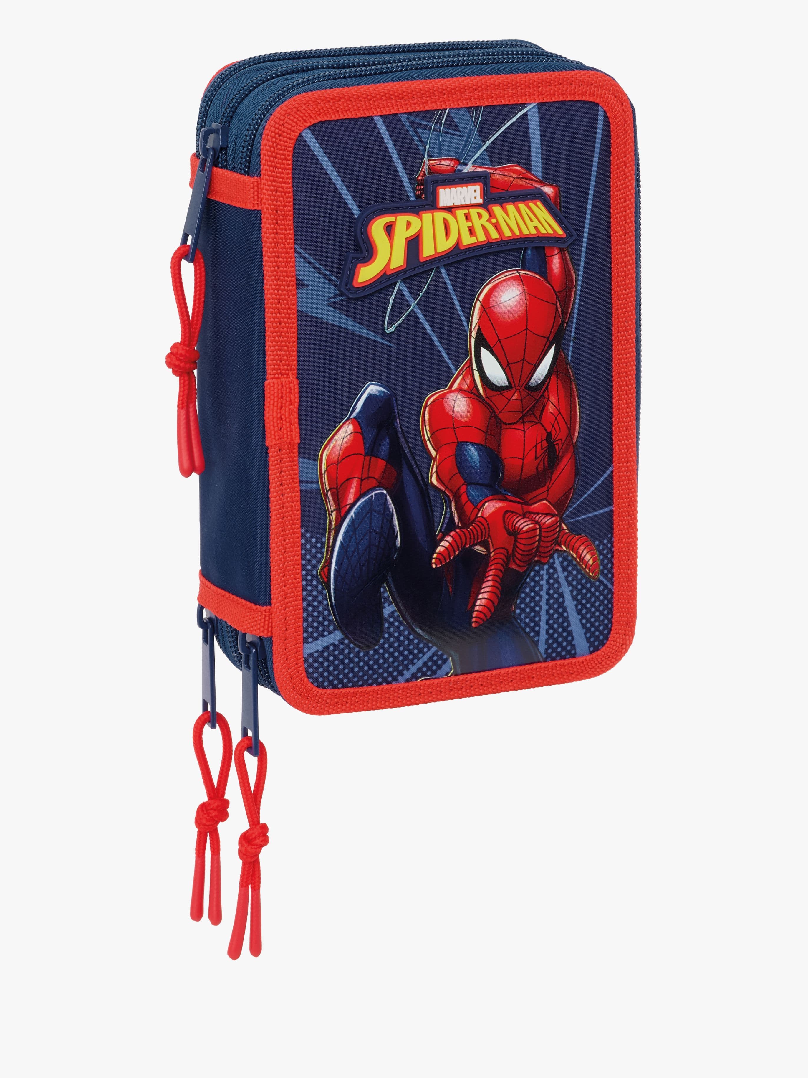 Marvel Spider-Man Täytetty Kolmilokeroinen Penaali 37 Osaa, Sininen
