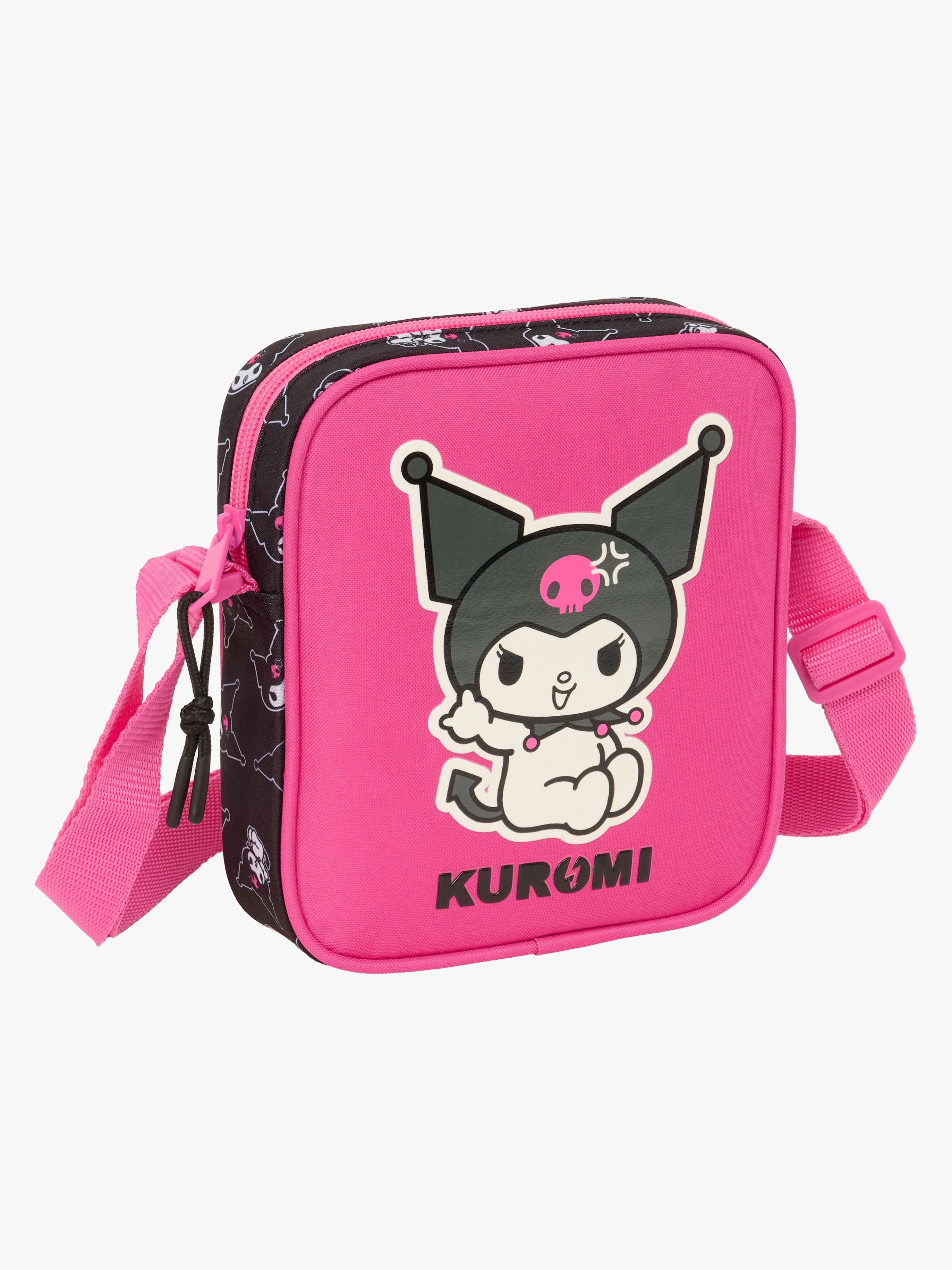 Hello Kitty Kuromi Olkalaukku, Pinkki/musta
