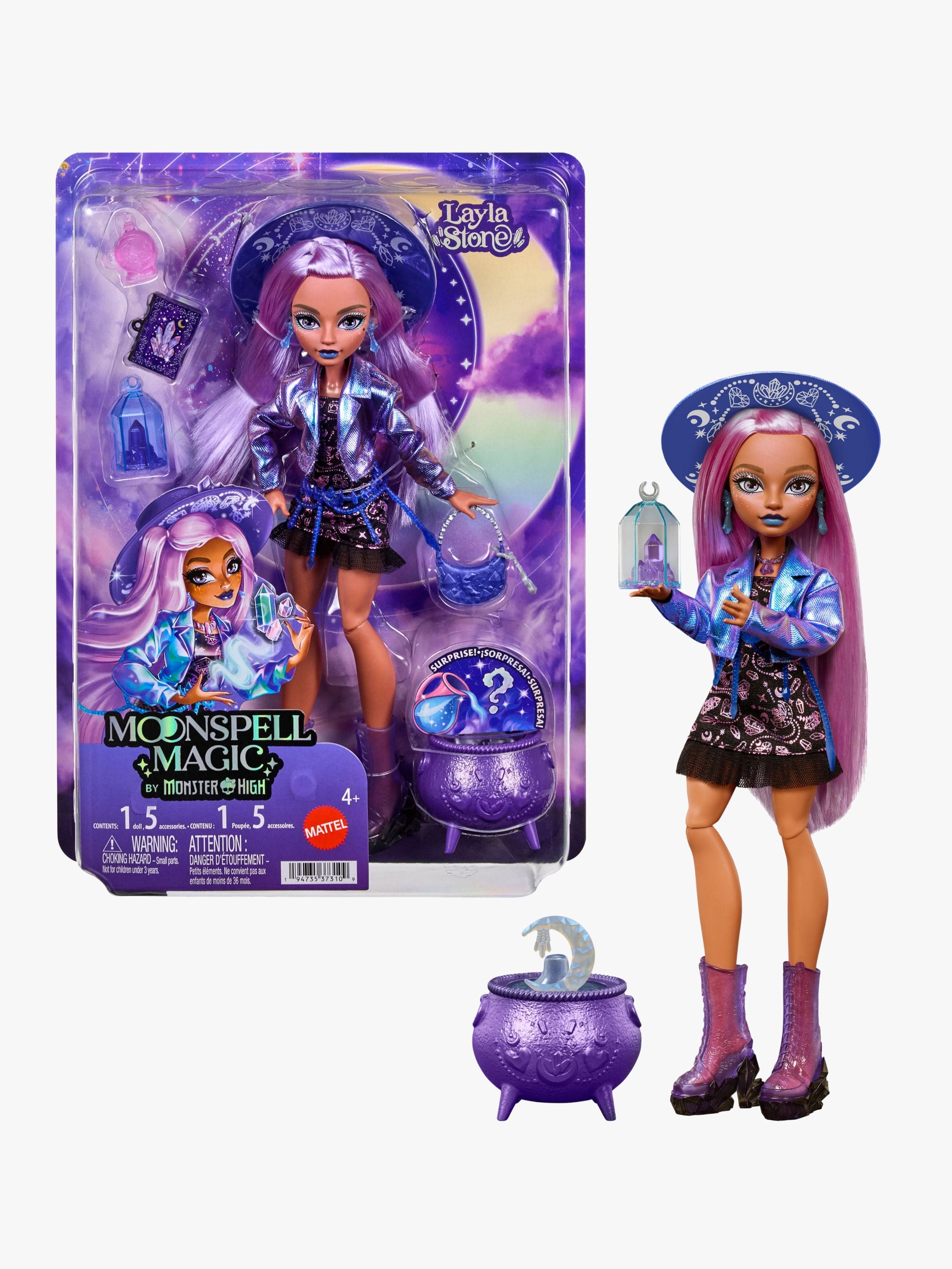Monster High Moonspell Magic Muotinukke Crystal