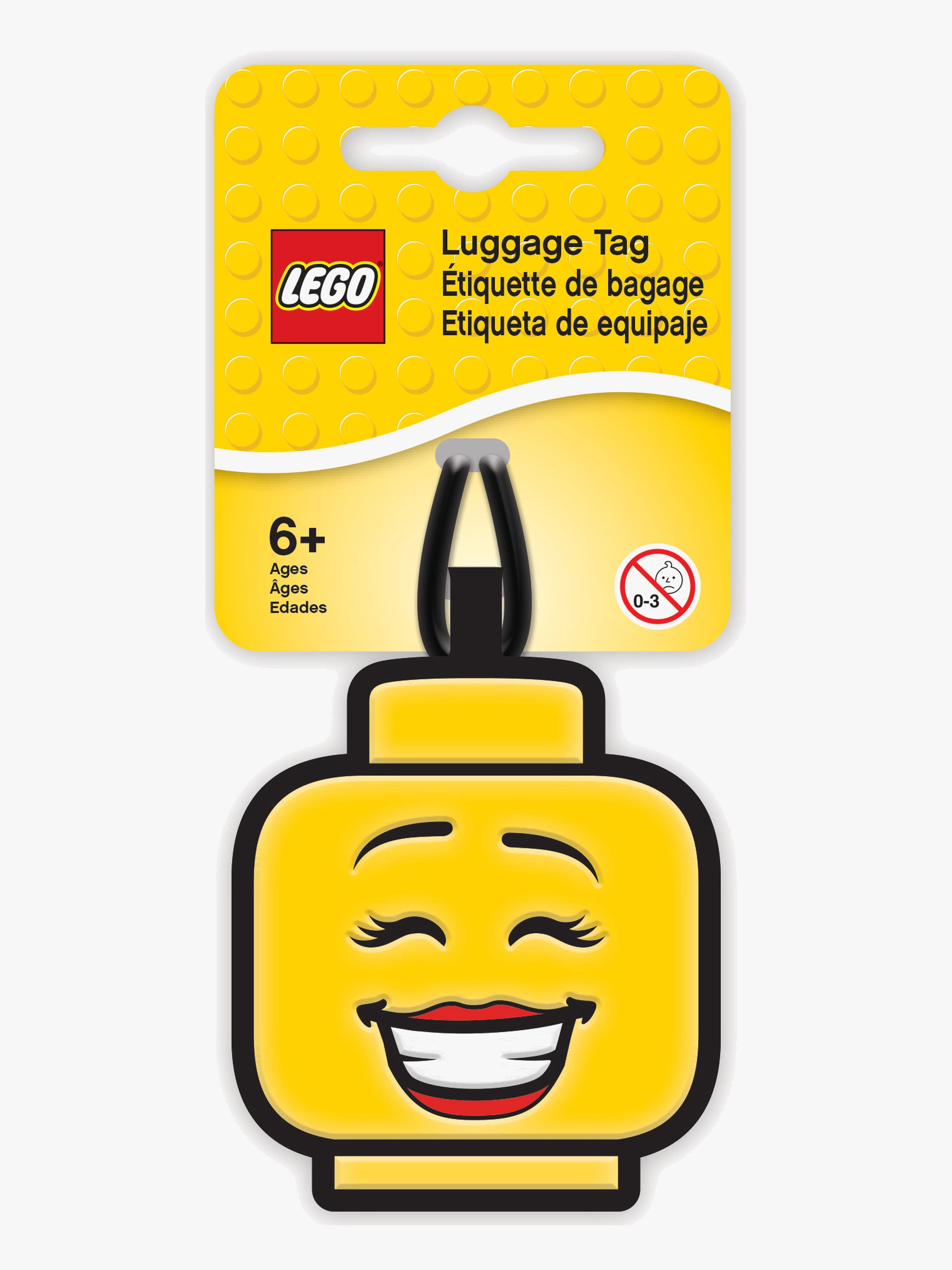 LEGO® Iconic Matkalaukun Nimilappu Face, Keltainen