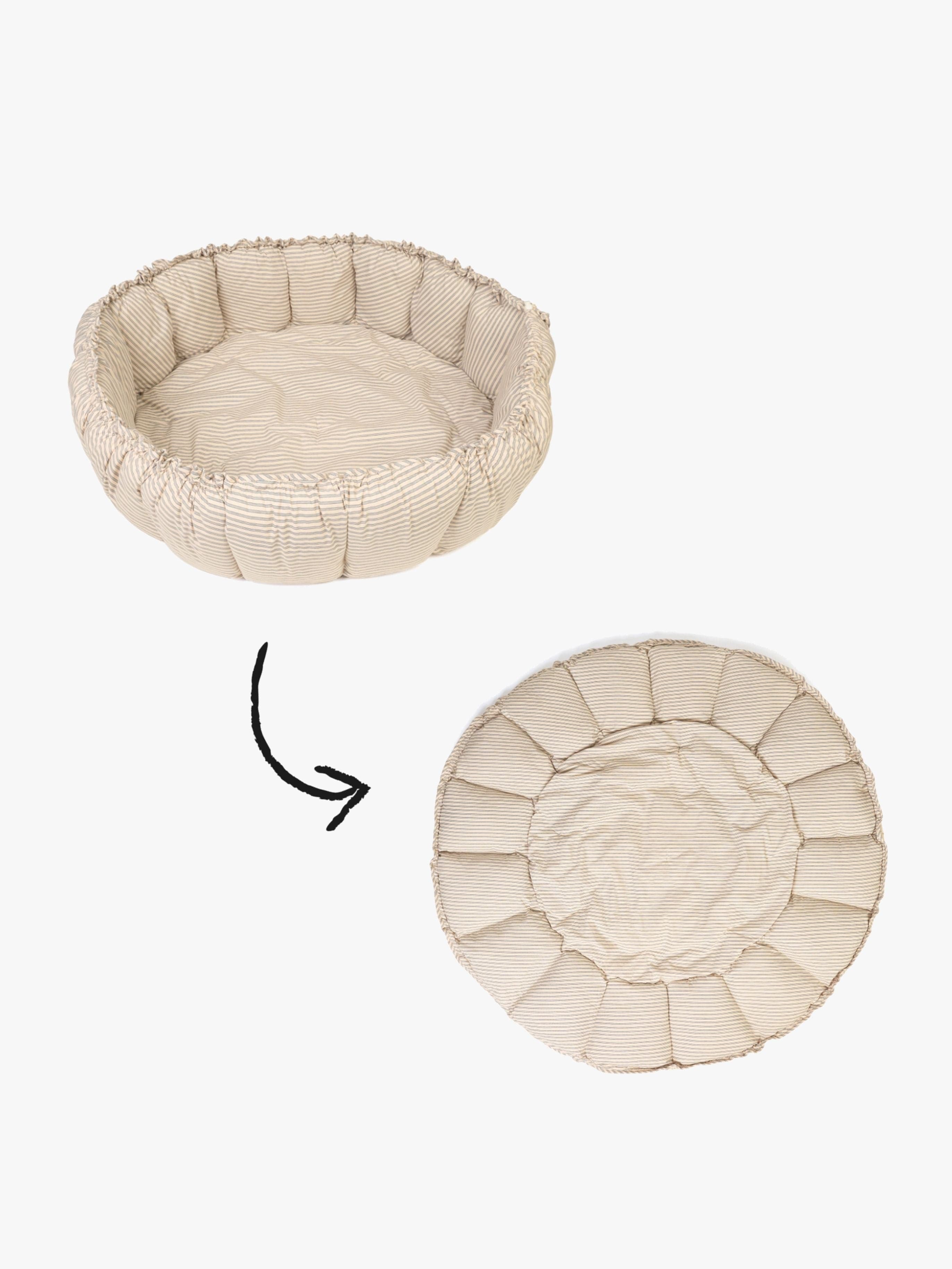 Play& Go Organic Bloom Leikkialusta, Stripes Blue