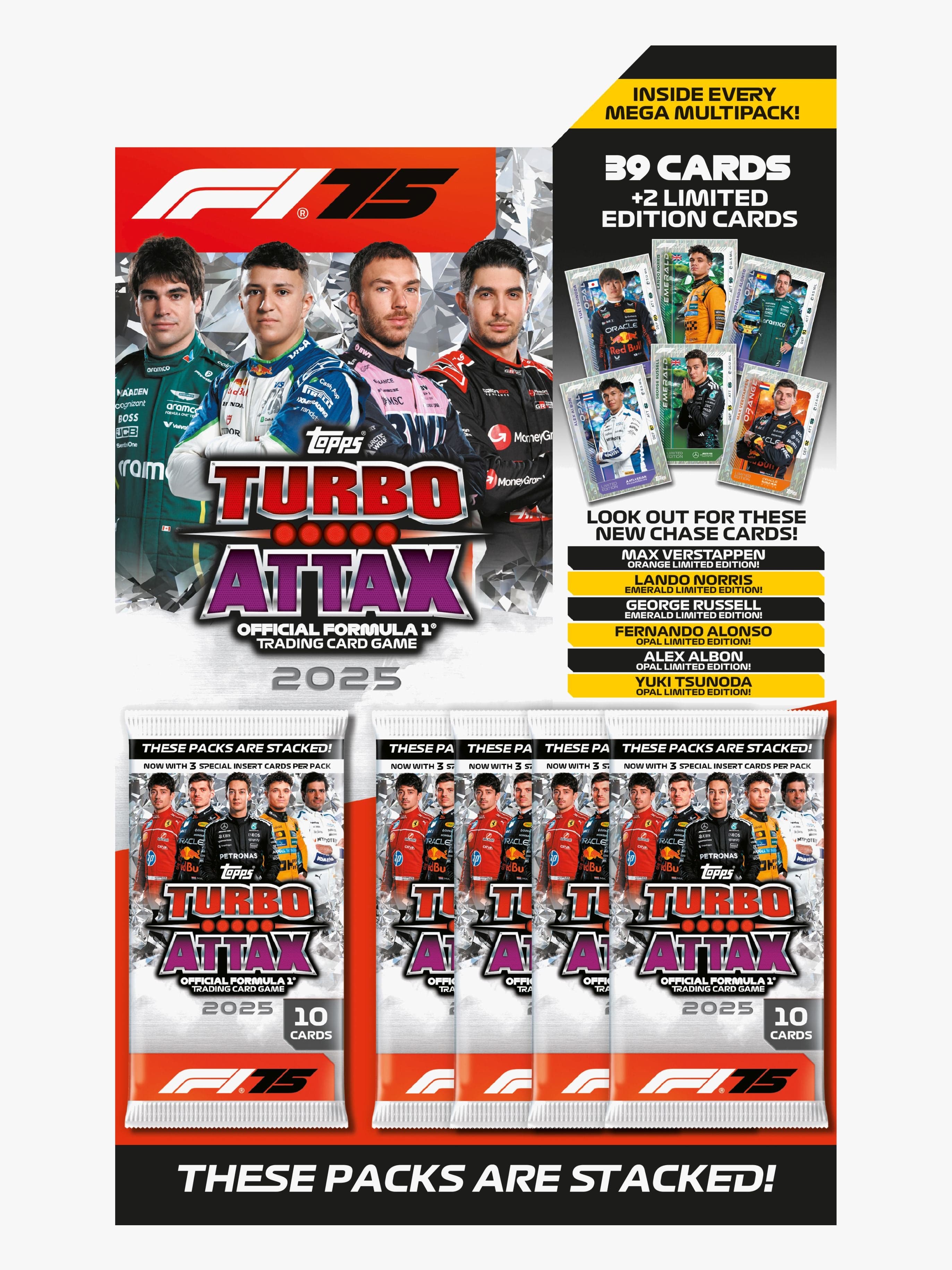 Topps Formula 1 Keräilykortit Turbo Attax Mega Multi Pack