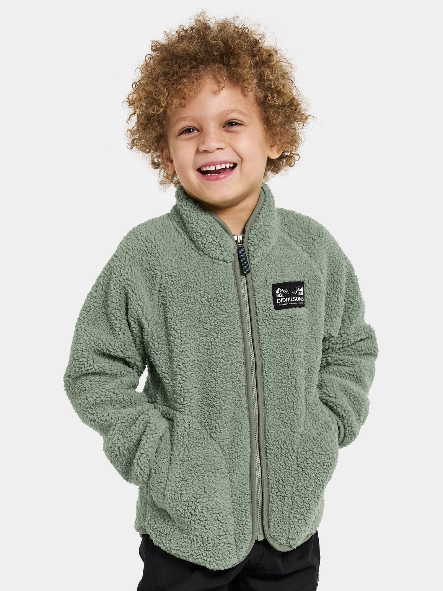 Didriksons Gibbs Teddytakki, Light Moss, 100