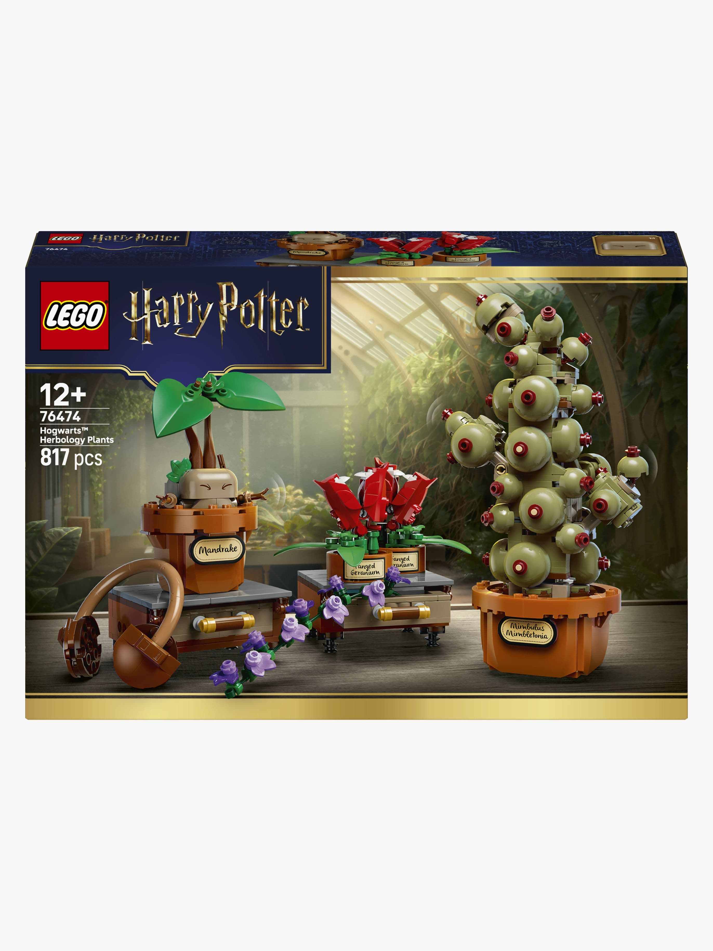 LEGO Harry Potter 76474 Tylypahkan yrttitiedon oppitunnin kasvit