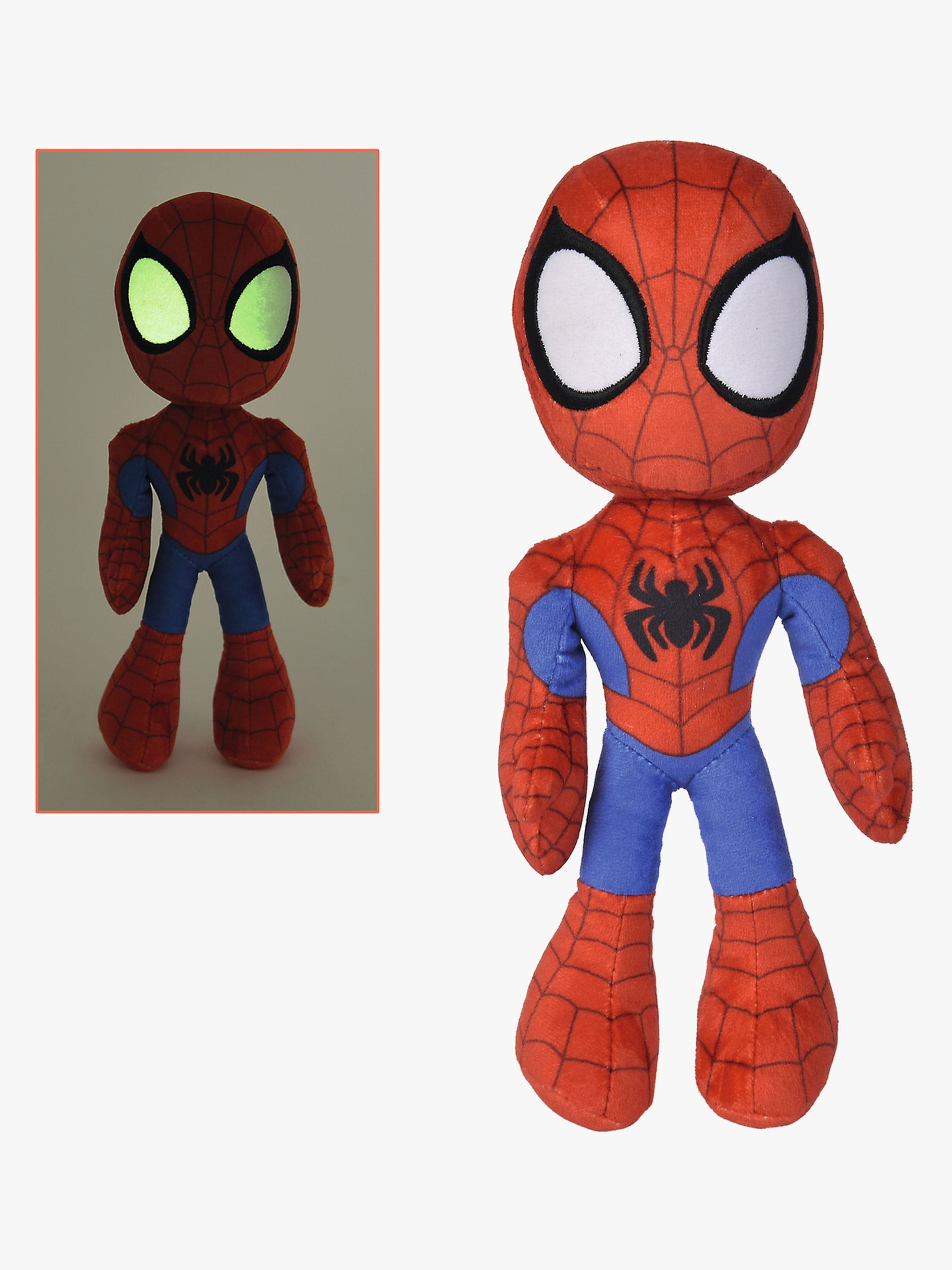 Spidey and His Amazing Friends Pehmolelu Pimeässä Hohtava Spidey 25 cm