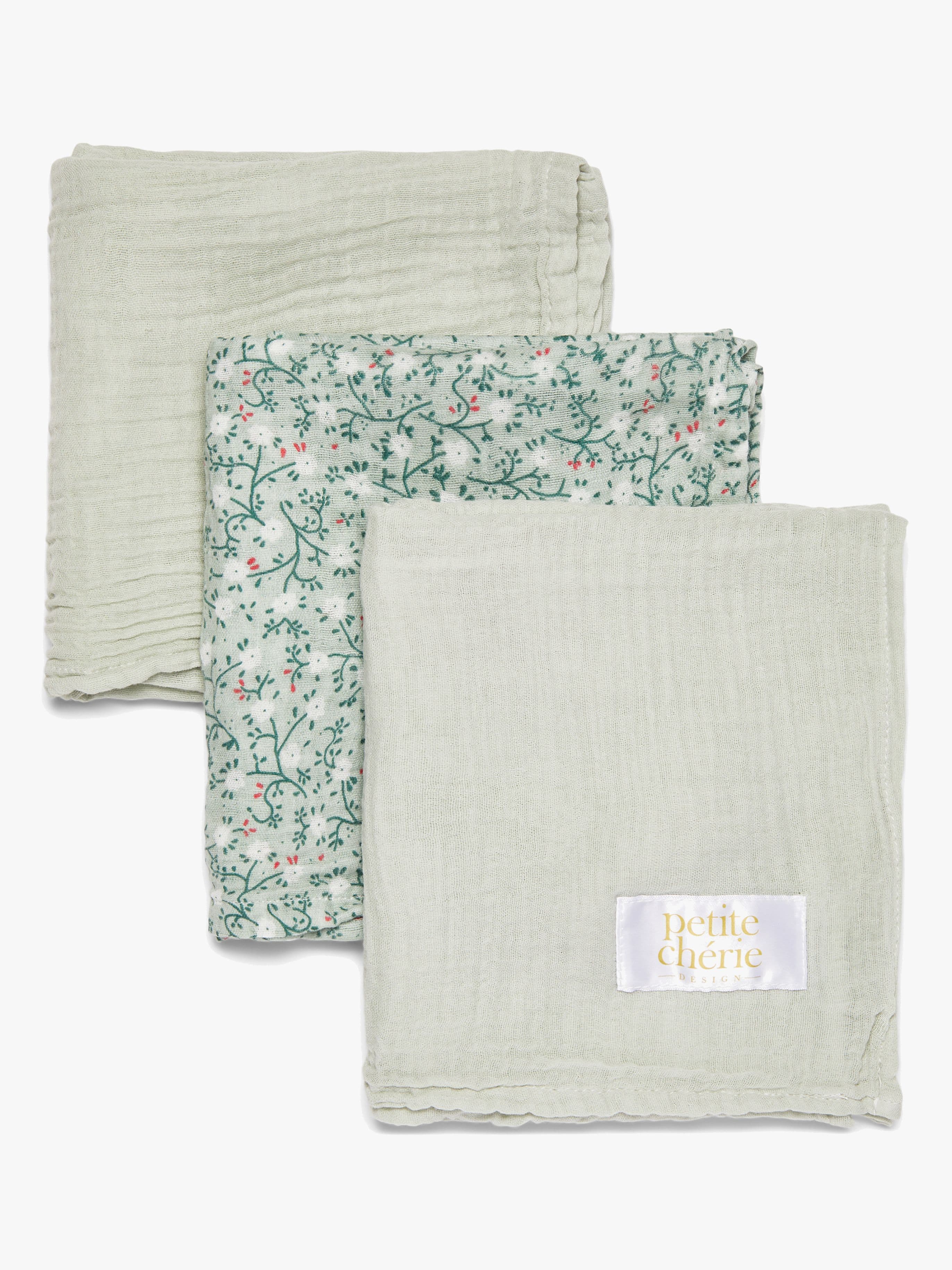 Petite Chérie Musliiniliinat 3-pack, Floraison