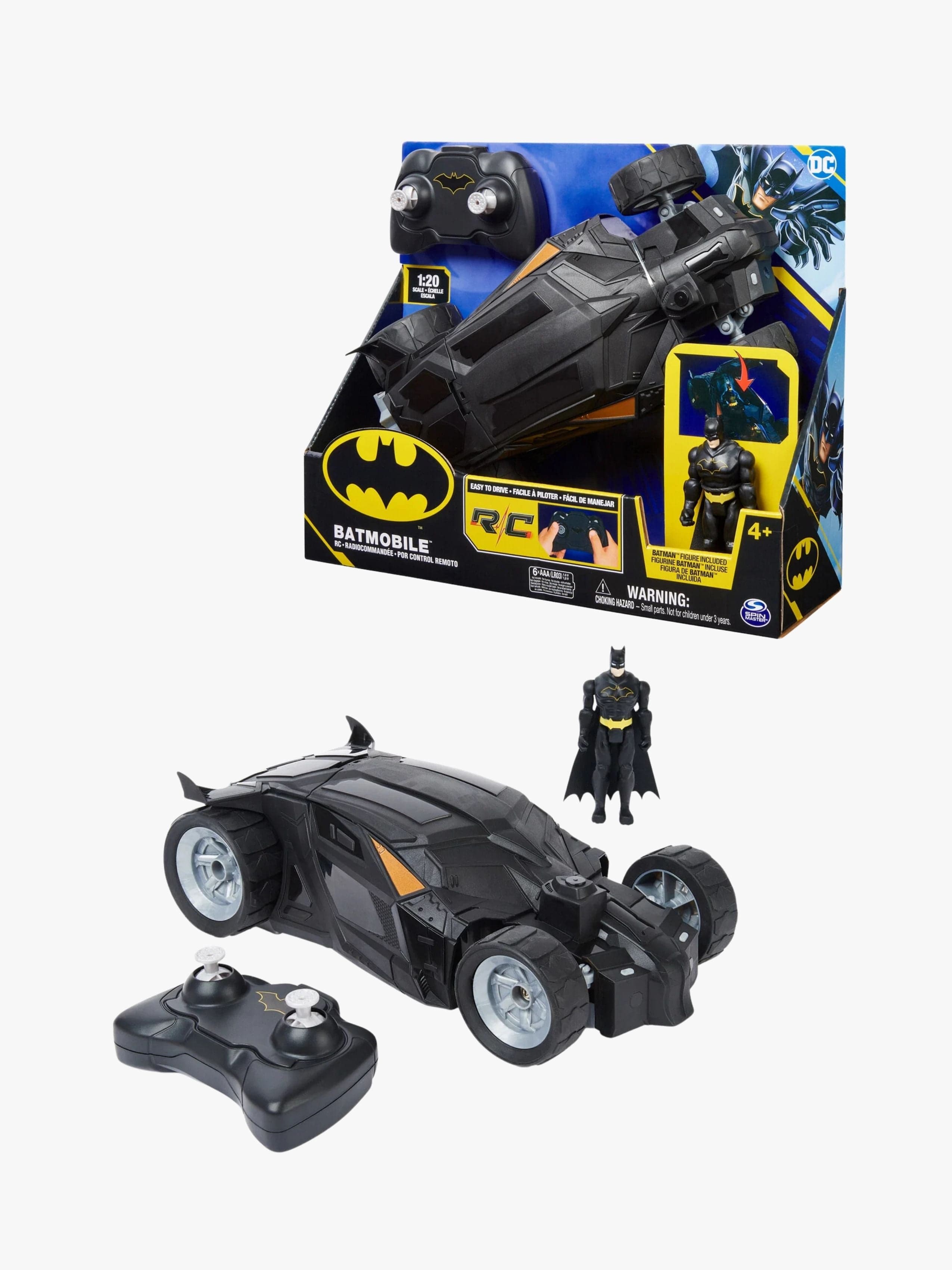Batman Kauko-ohjattava Batmobile 1:20