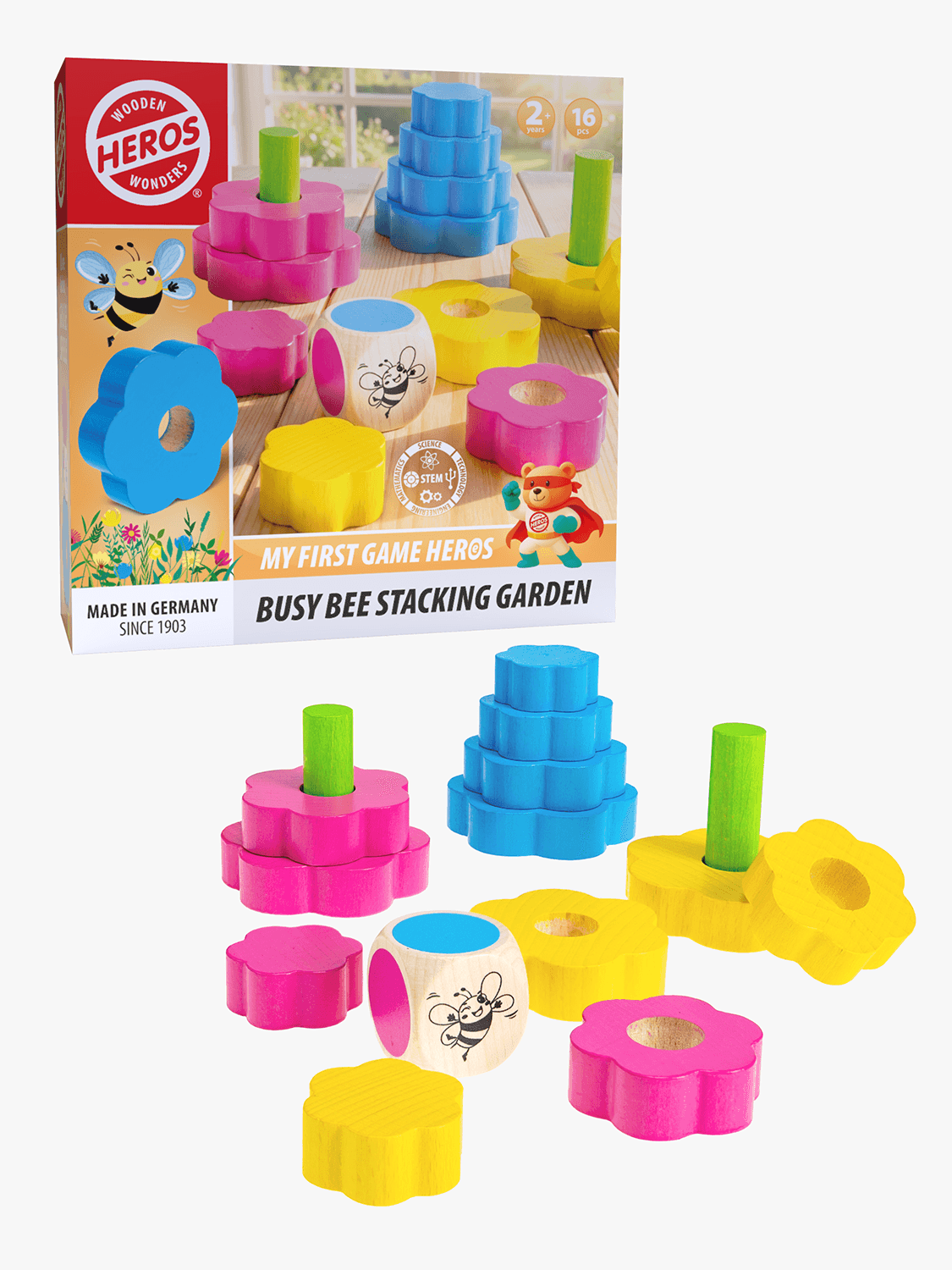Heros Ensimmäinen Pelini Busy Bee Stacking Garden