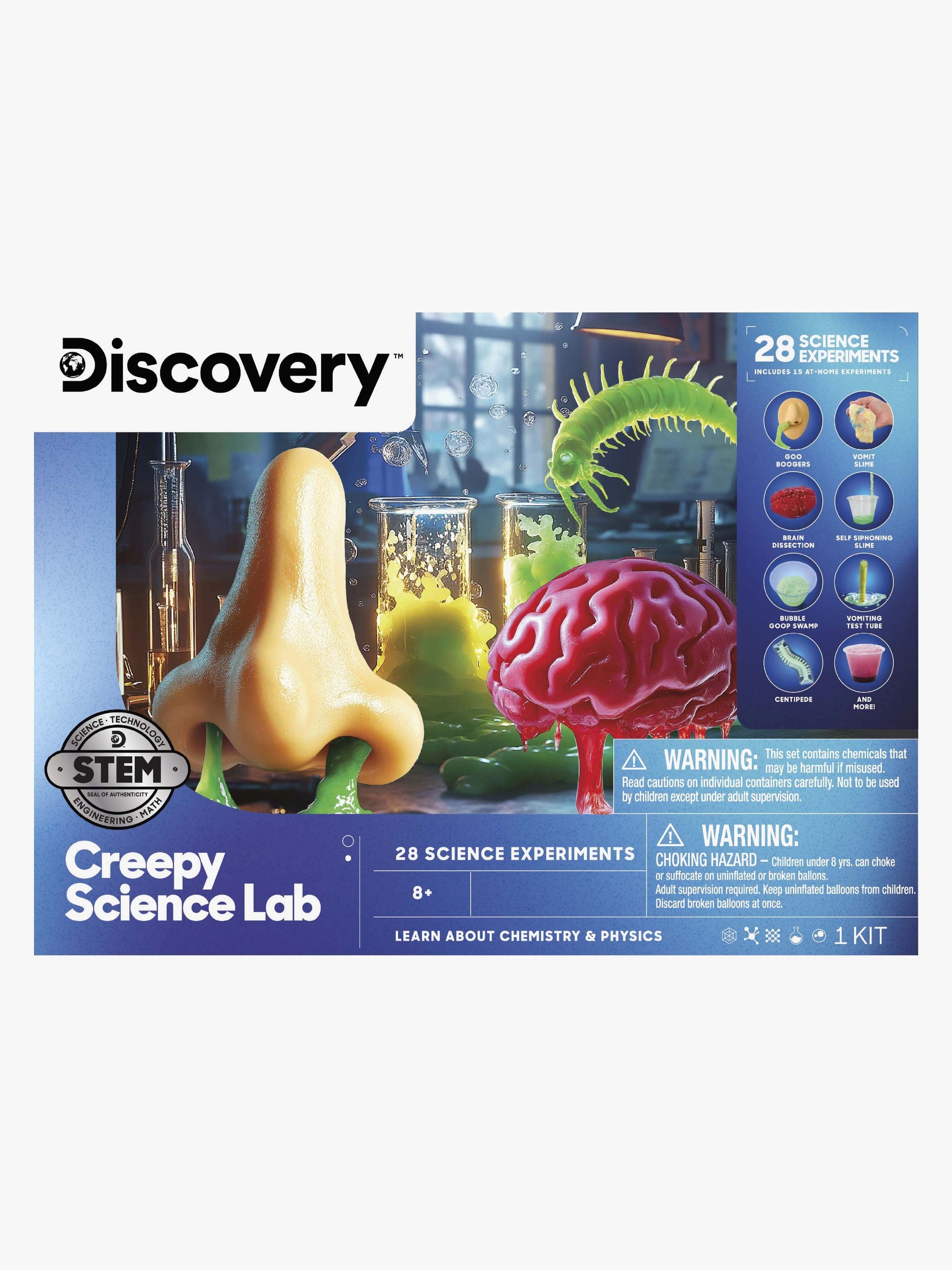 Discovery Kokeilusetti Creepy Science Lab 27 Osaa