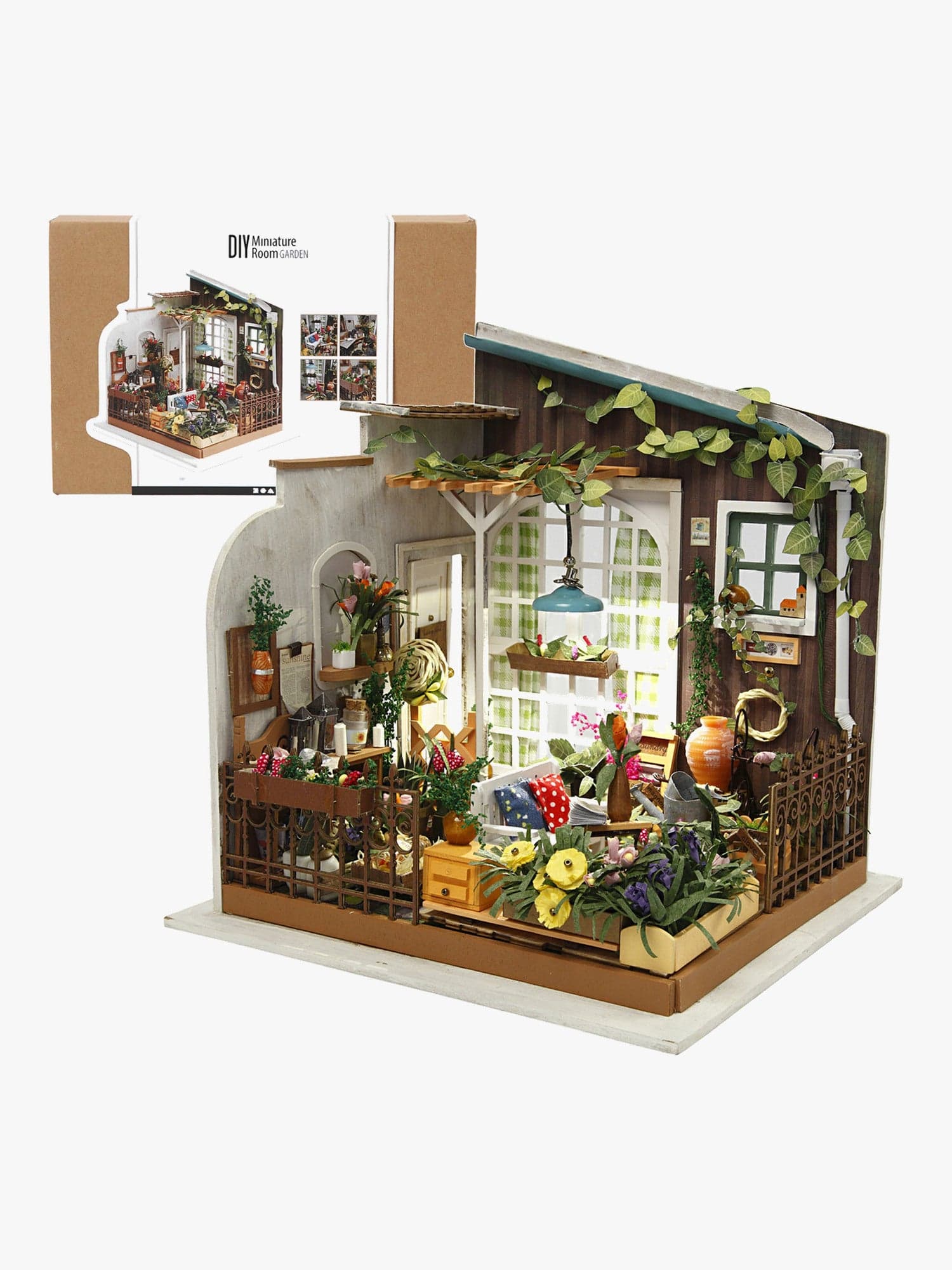 Creativ Company Askartelusetti Miniatyyrihuone Puutarha