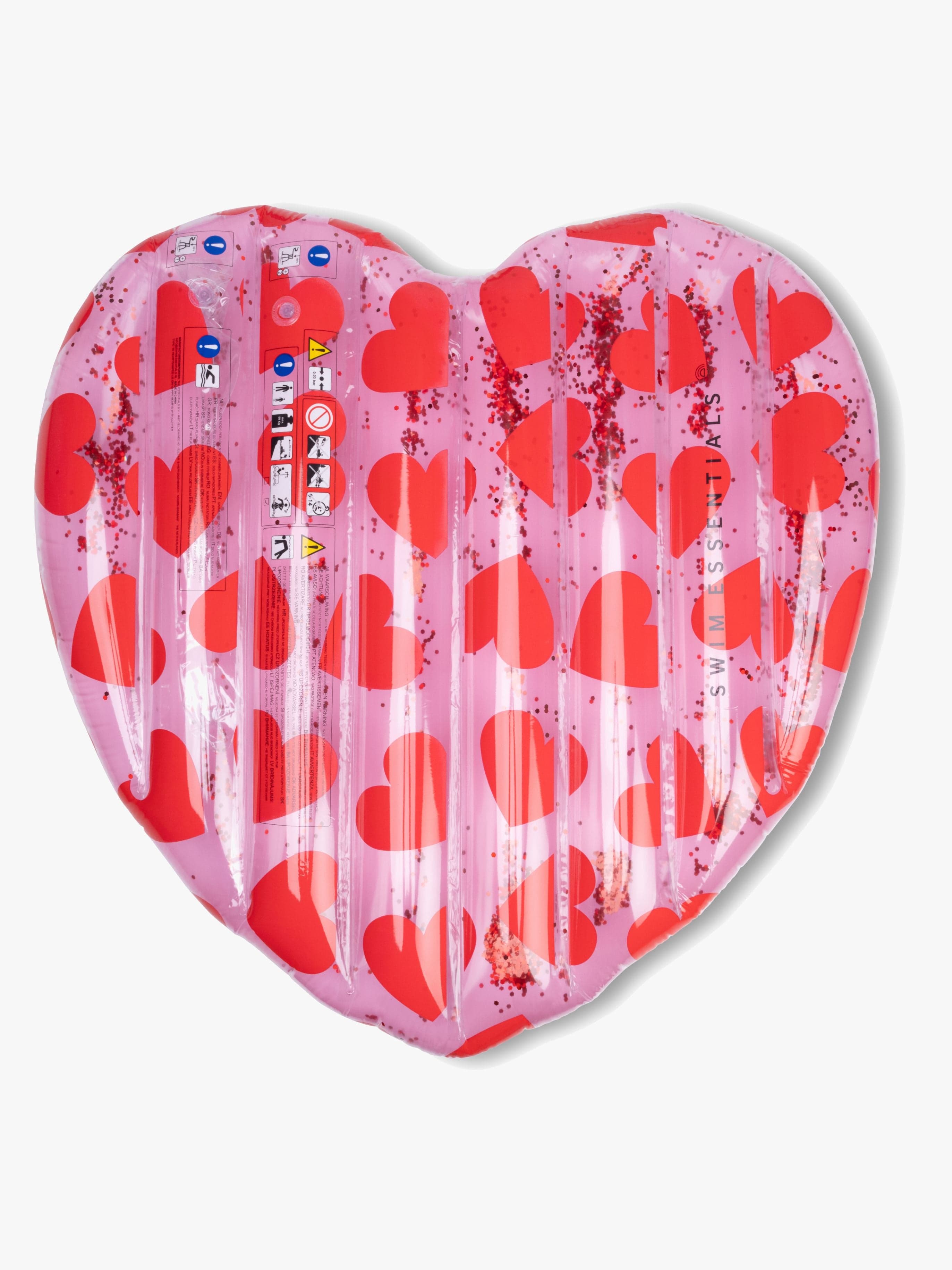 Swim Essentials Uimapatja 150x100 cm, Red Hearts
