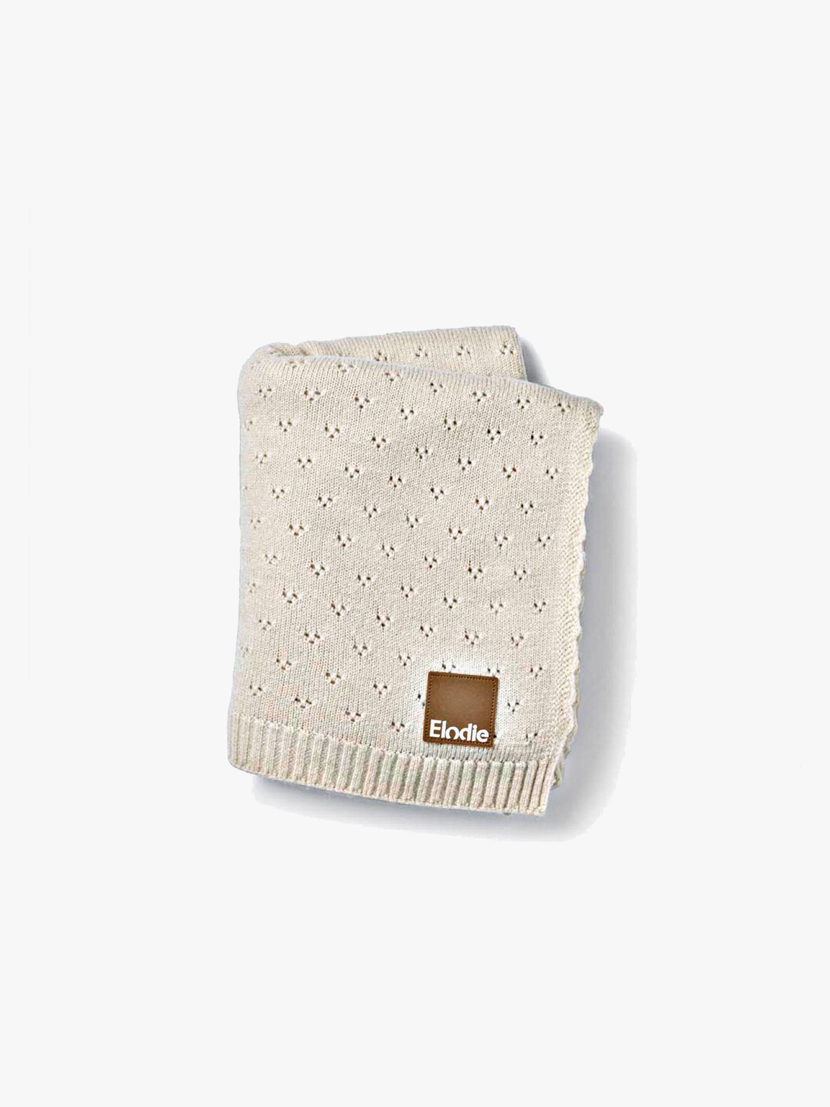 Elodie Pointelle-neulottu Viltti 100x75, Creamy White