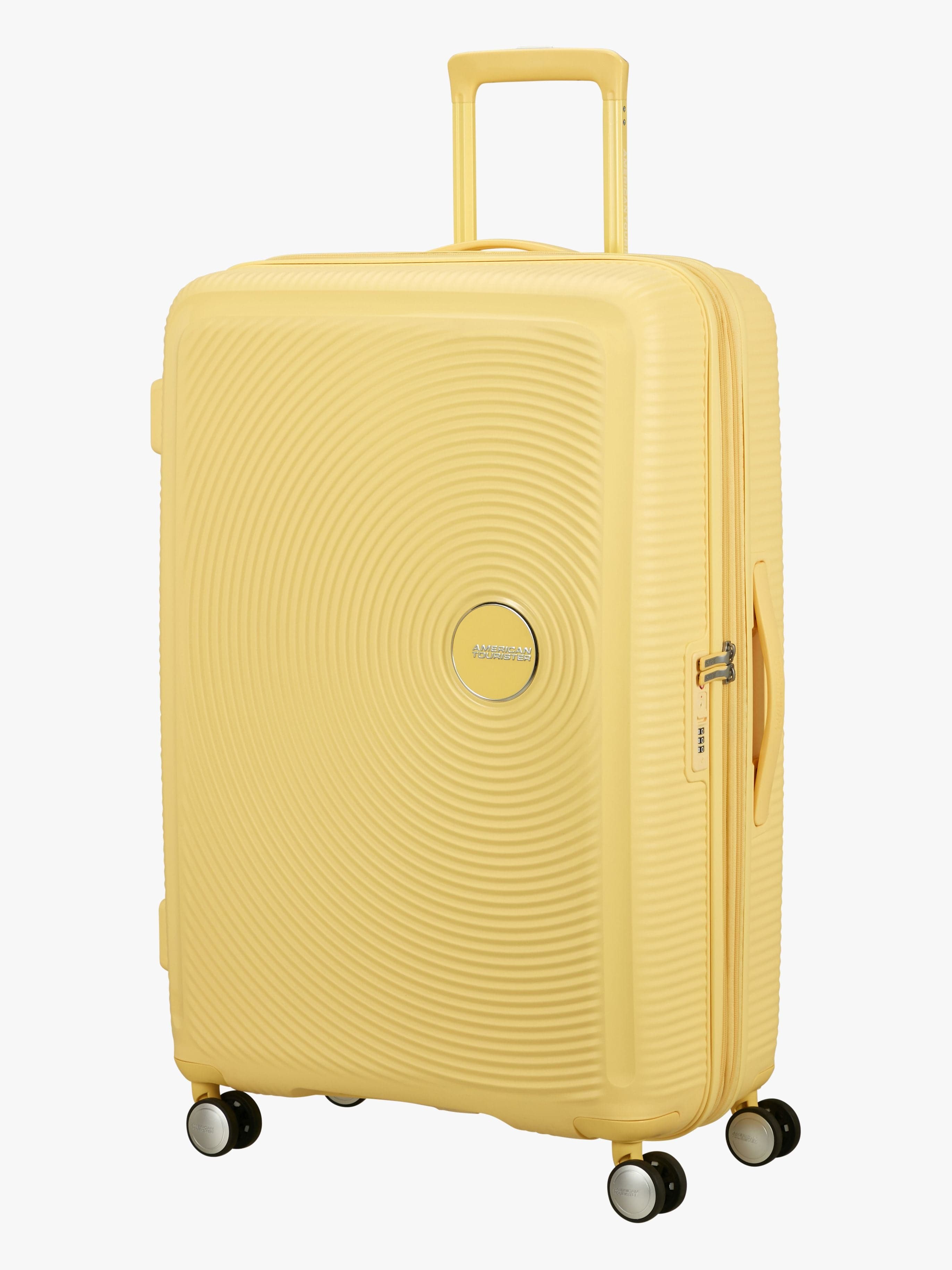 American Tourister Soundbox Spinner Matkalaukku 97L, Pastel Yellow