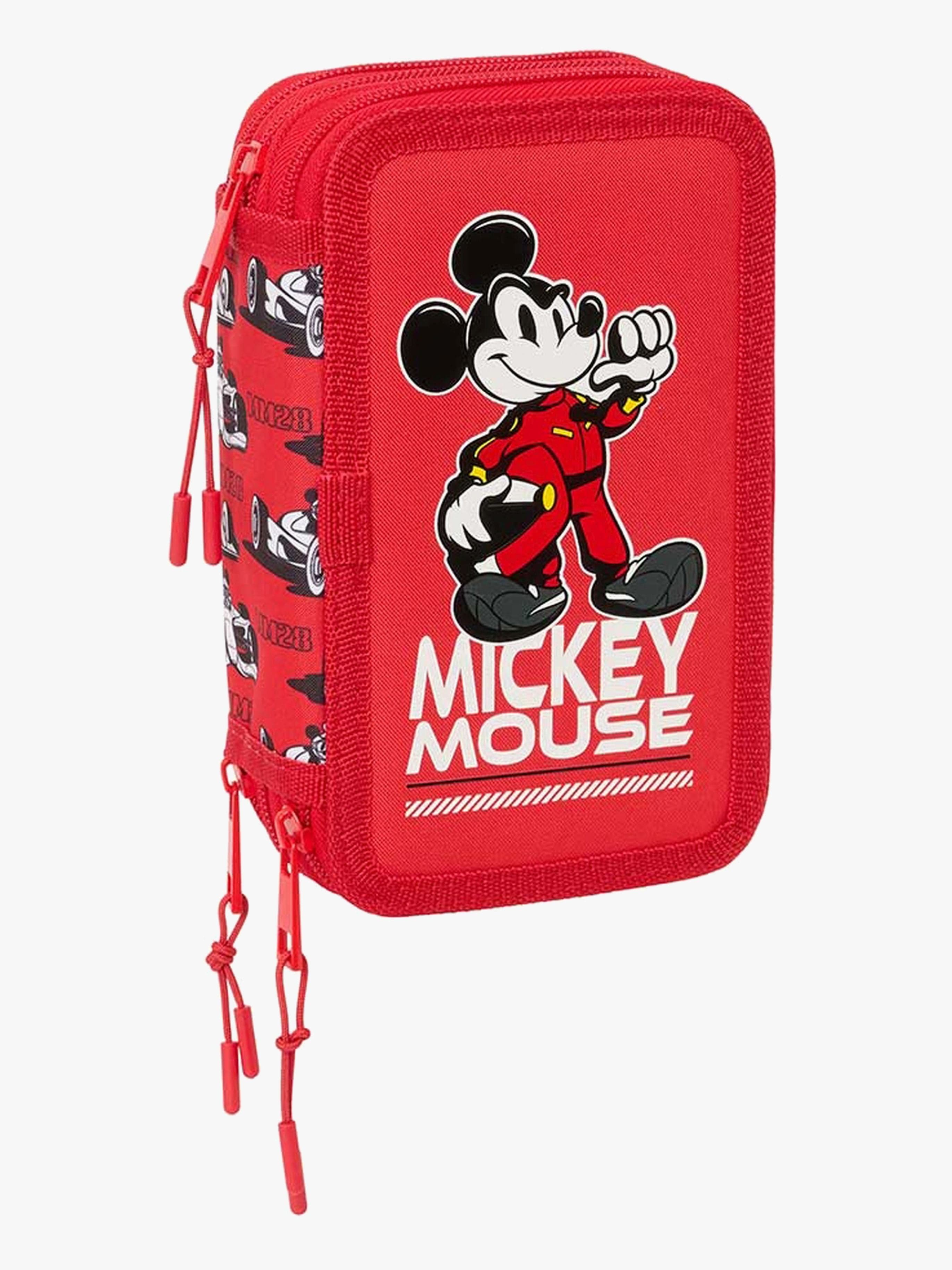 Disney Mikki Hiiri Täytetty Kolmilokeroinen Penaali 37 Osaa, Mickey & Friends Racing