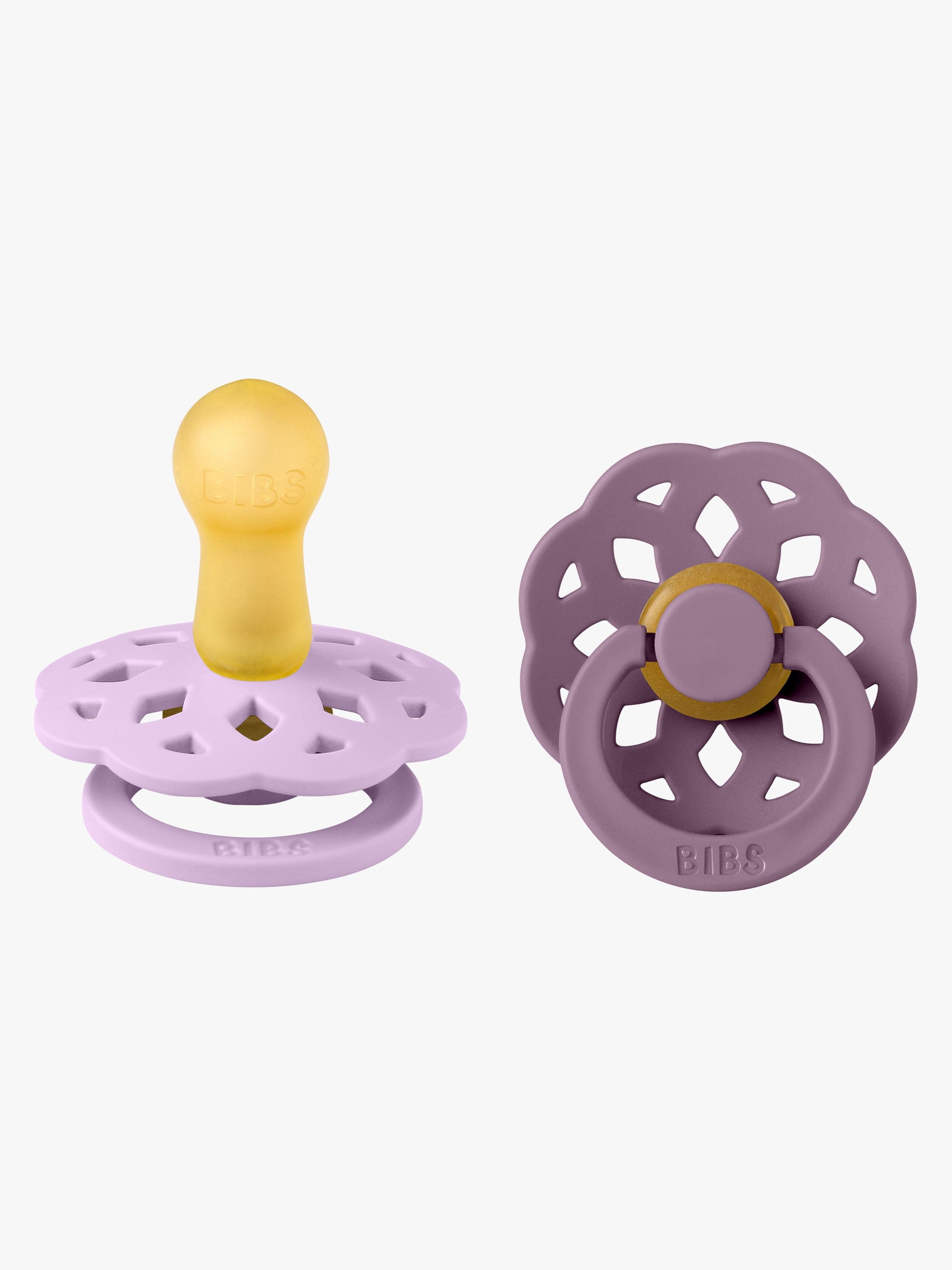 BIBS Boheme Tutti 2-Pack Luonnonkumi Koko 2 Pyöreä, Violet Sky/Mauve