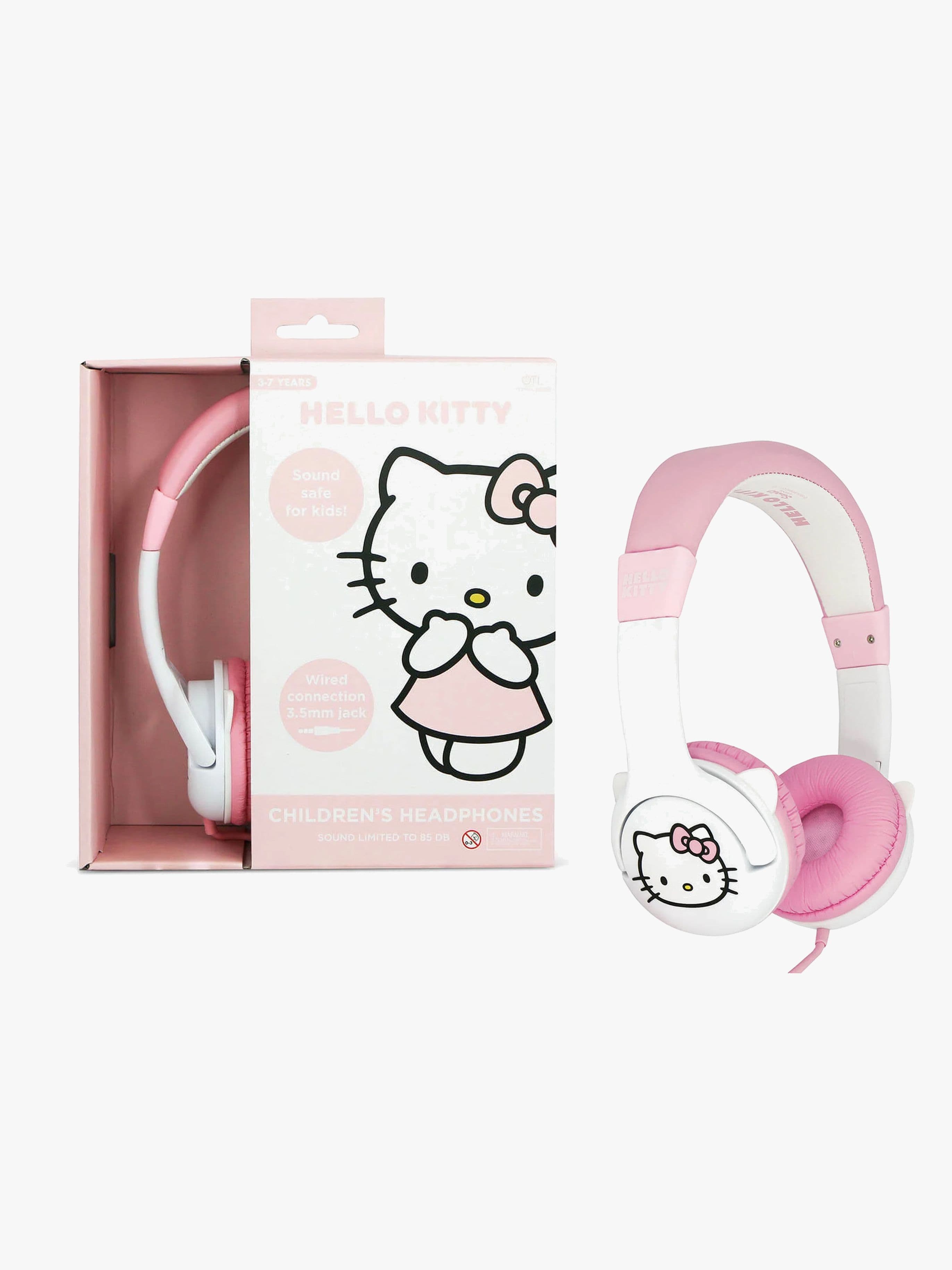 Hello Kitty Kuulokkeet + Korvat 85dB, Vaaleanpunainen
