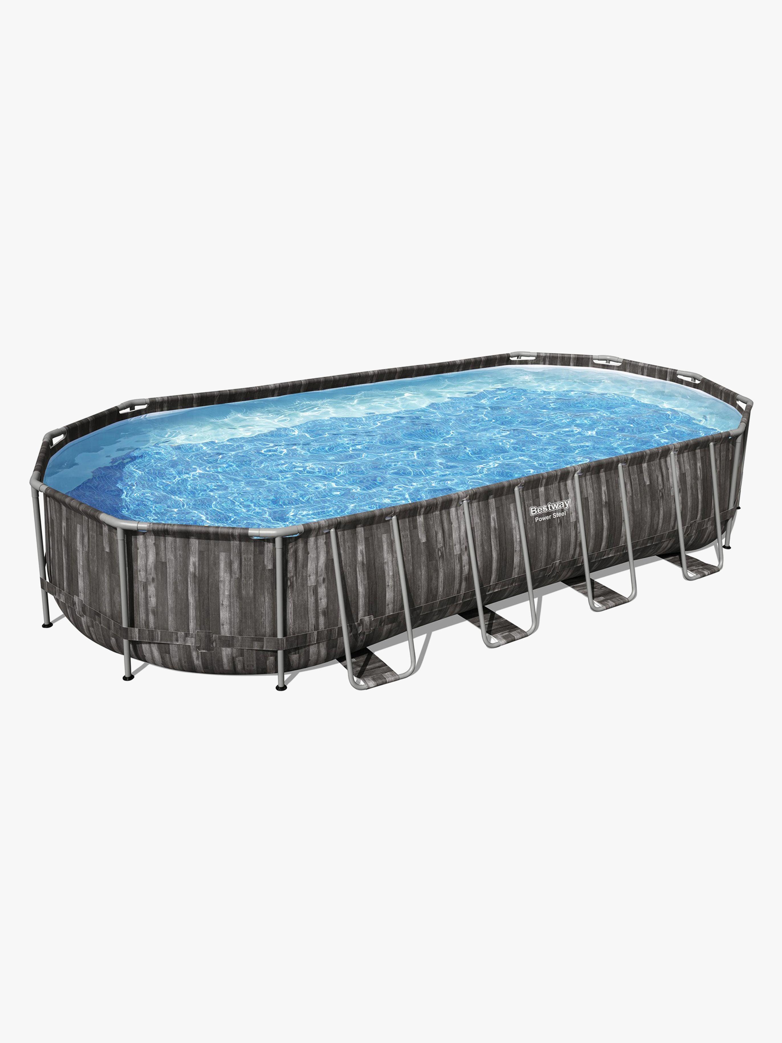 Bestway Power Steel Oval Allassetti 732x366x122 cm