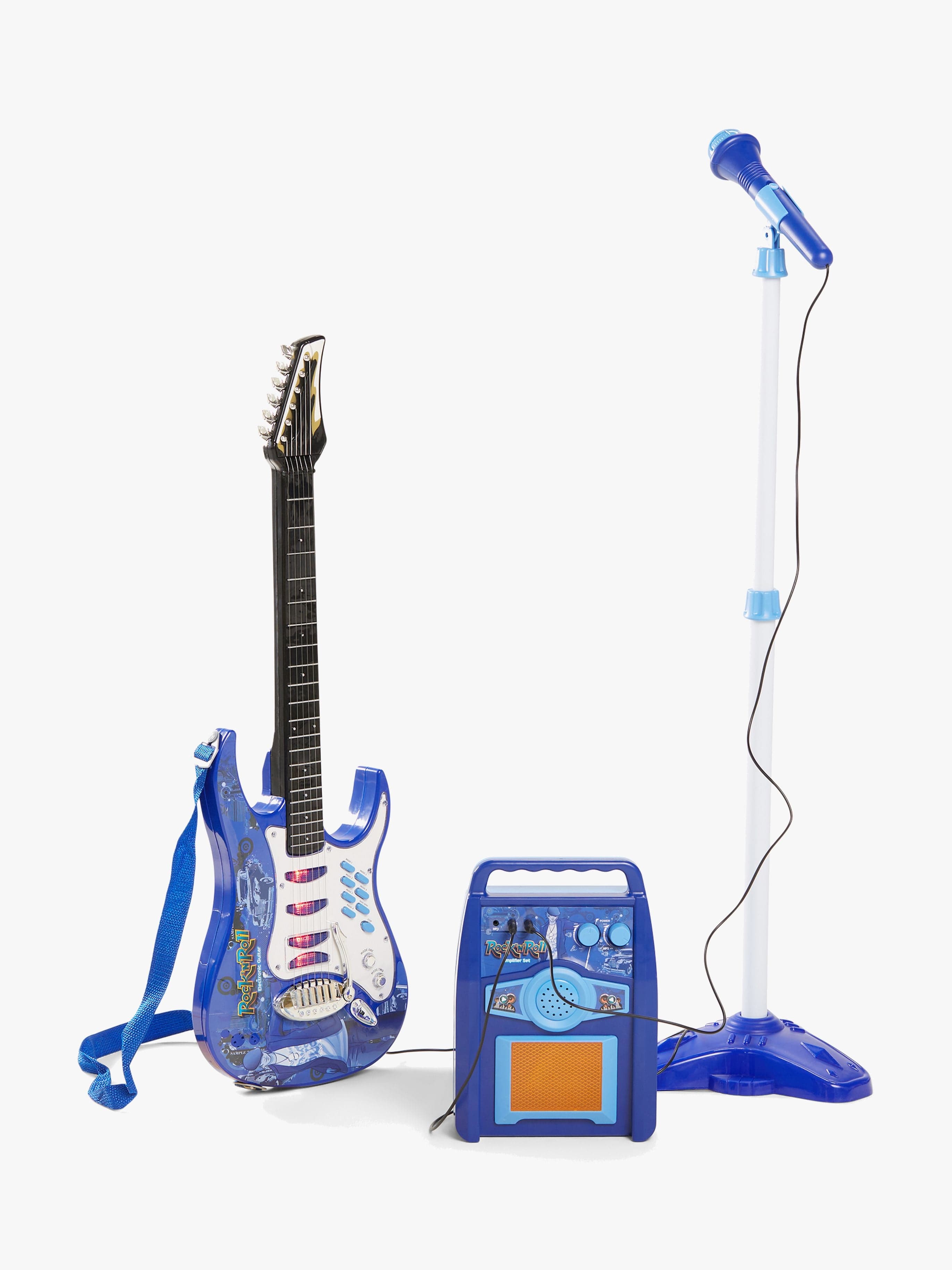 Cloudberry Castle Leikkikitara + Mikrofoni & Kaiutin, Sininen