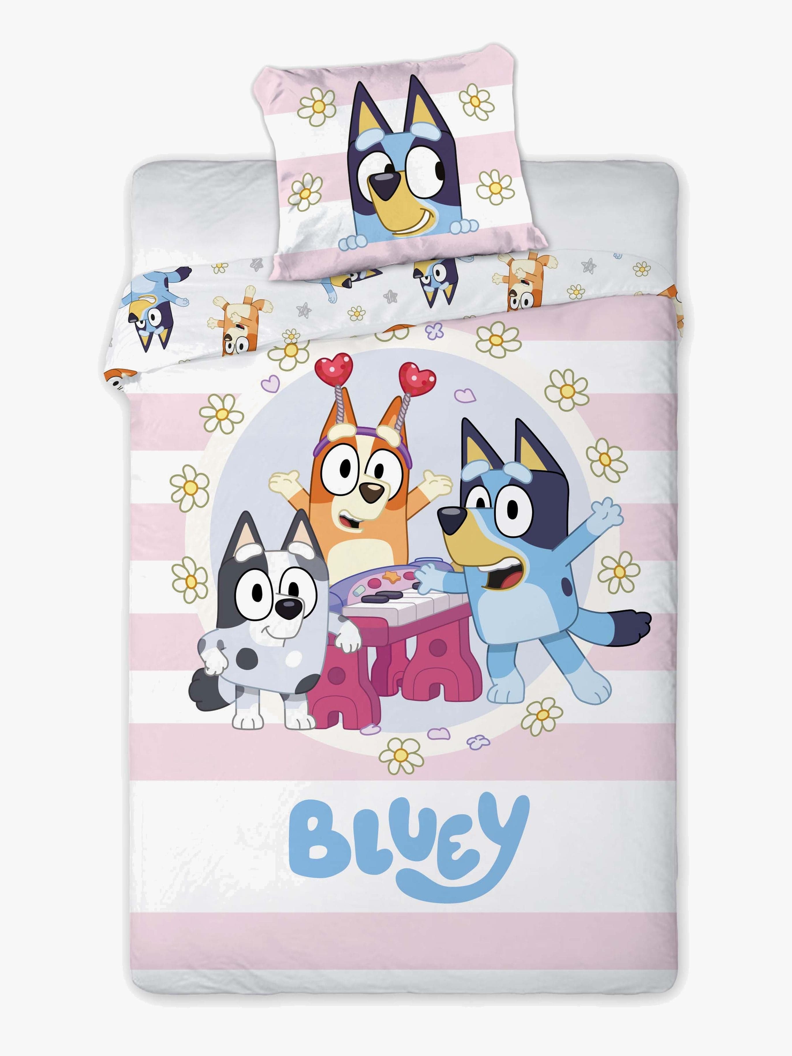 BrandMac Pussilakanasetti Bluey 150x210, Vaaleanpunainen