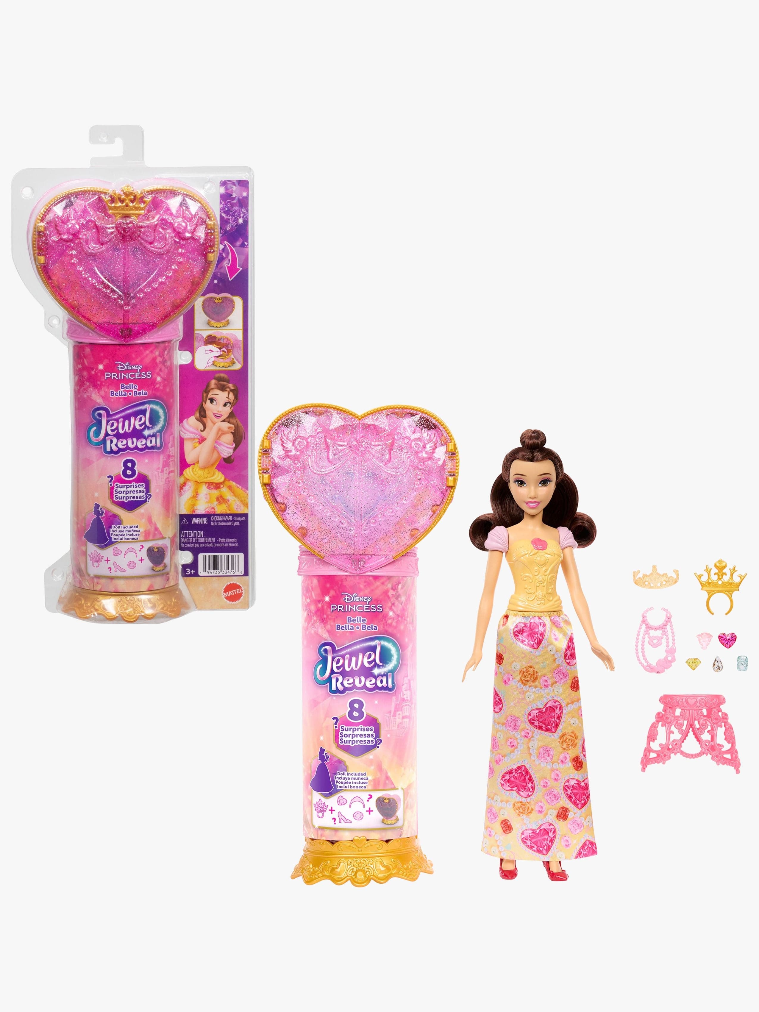 Disney Prinsessat Jewel Reveal Muotinukke Belle