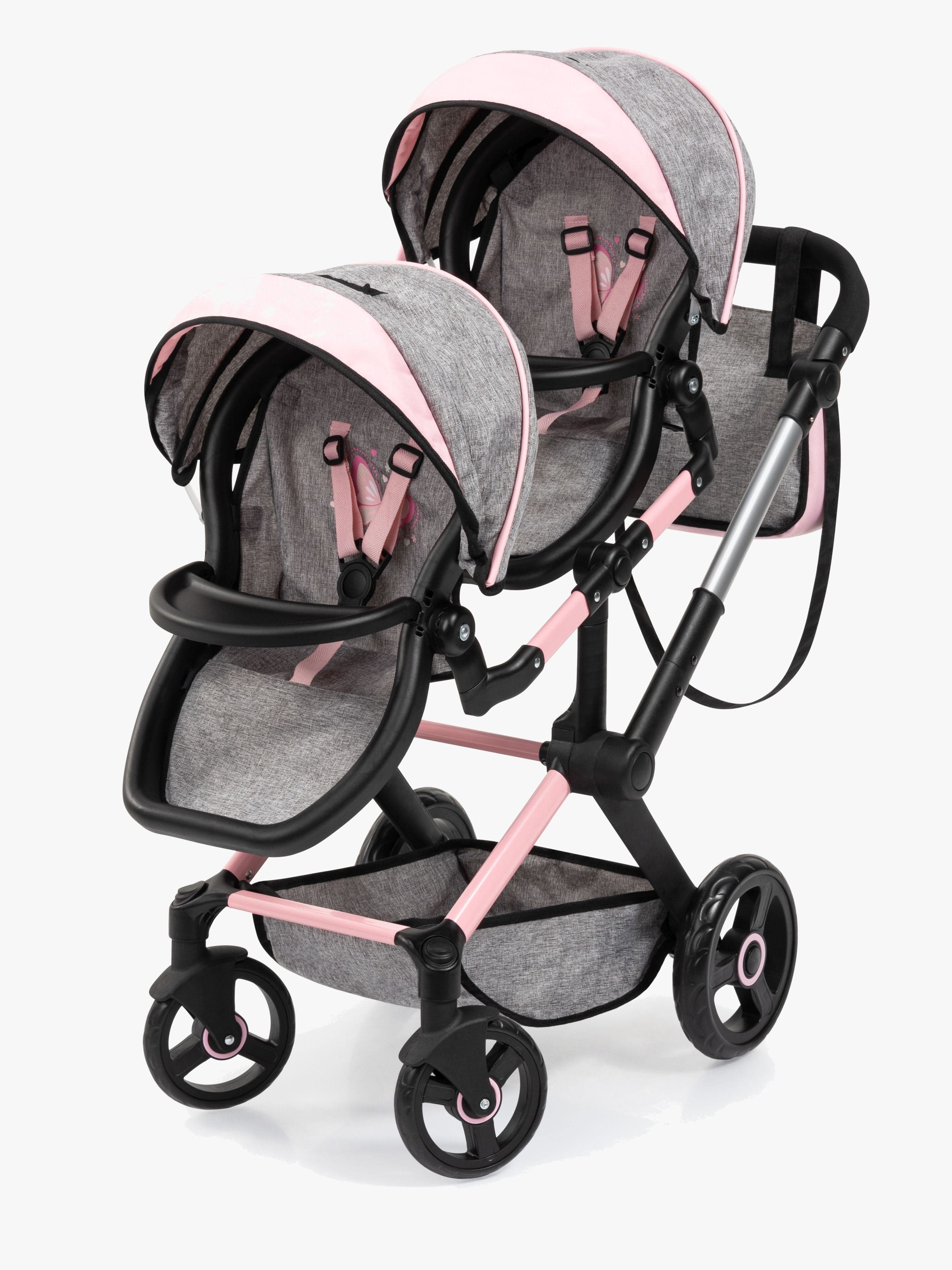 Bayer Design Xeo Twin Nuken Kaksosrattaat, Harmaat