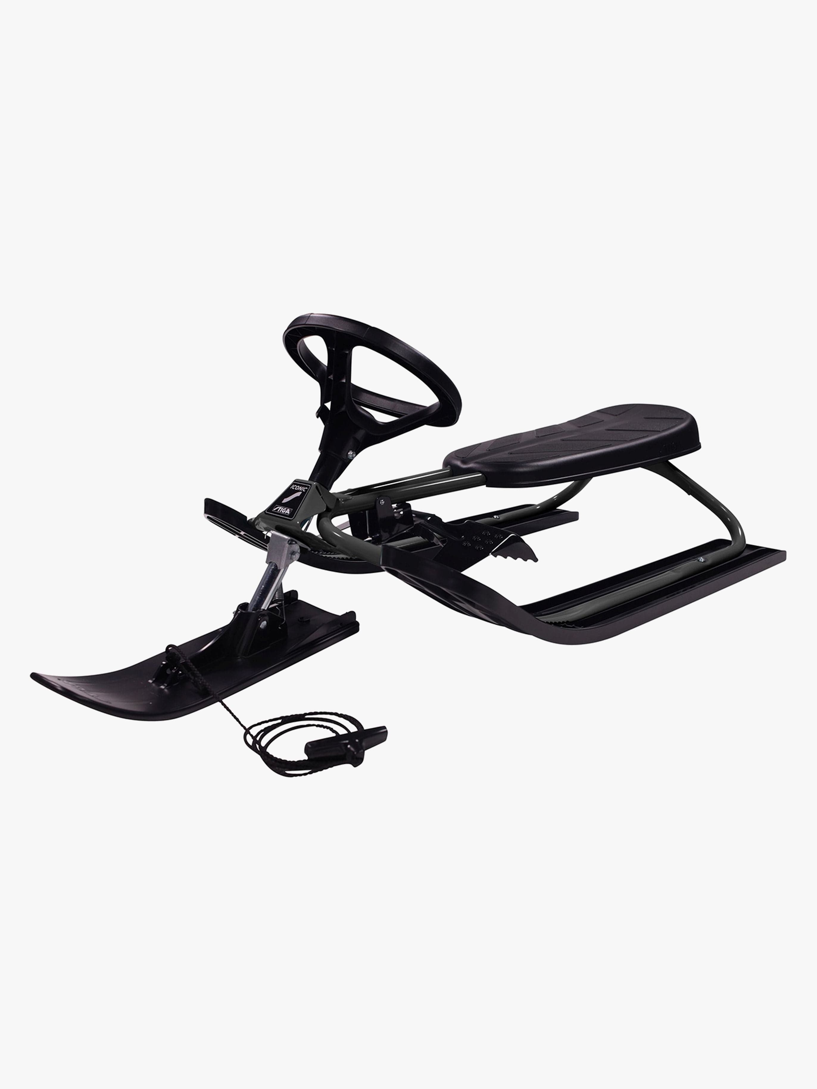 STIGA Snowracer Iconic Rattikelkka, Harmaa/Musta