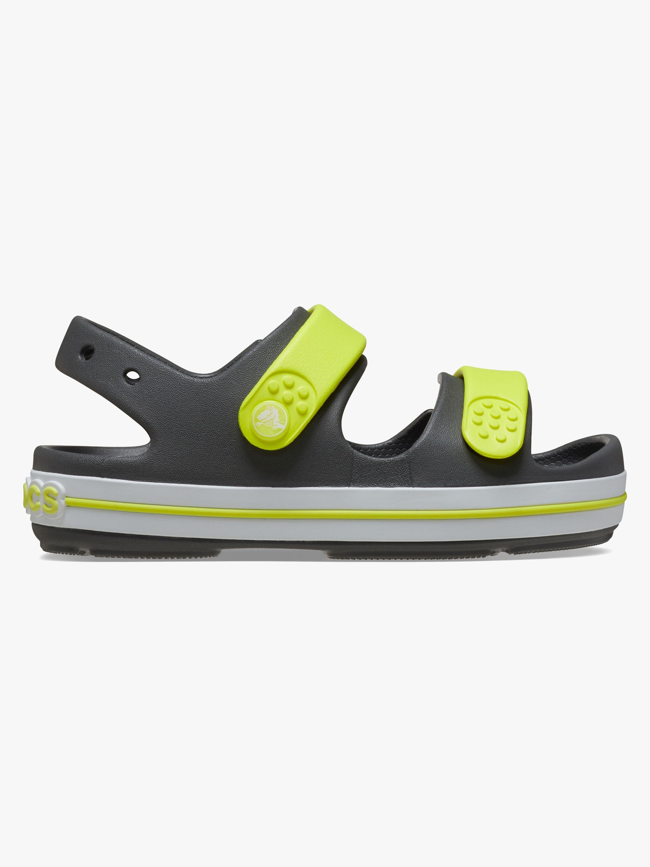 Crocs Crocband Cruiser Kids Sandaalit, Slate Grey/Acidity, 27-28
