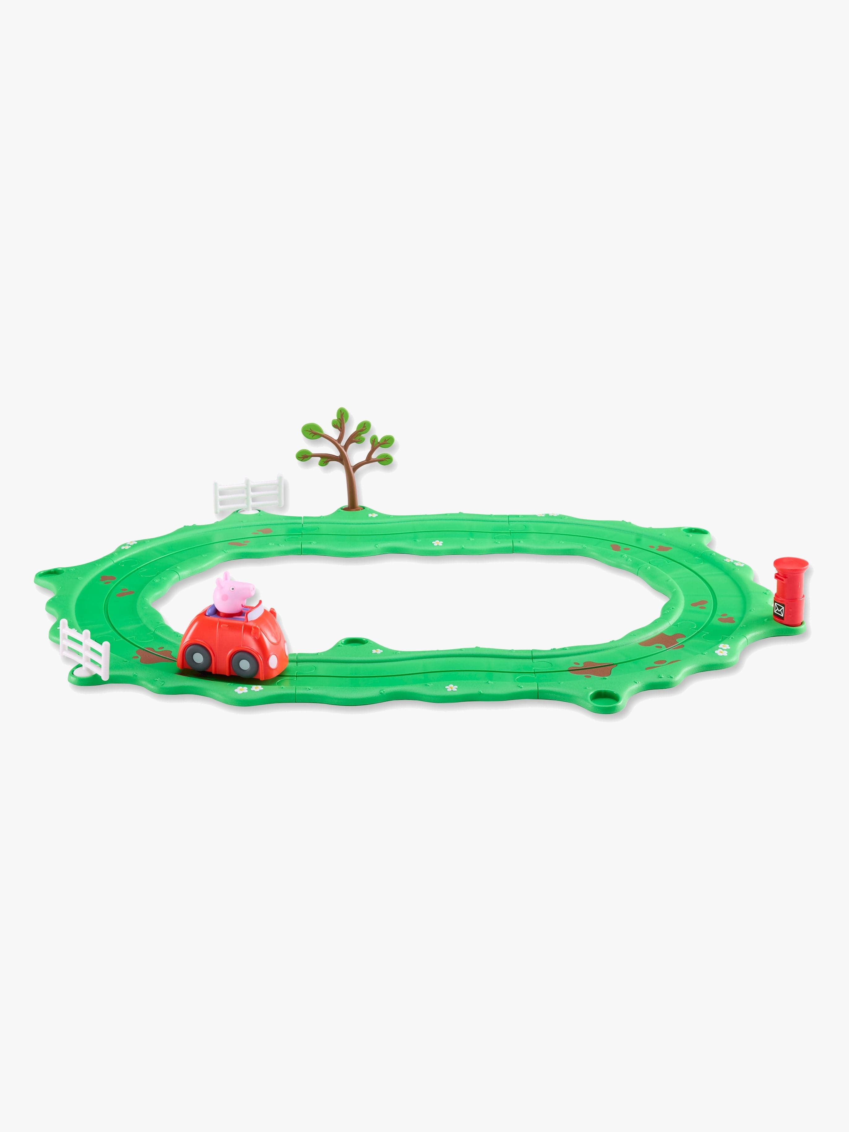 Pipsa Possu Whizz Around Autorata Punainen Auto