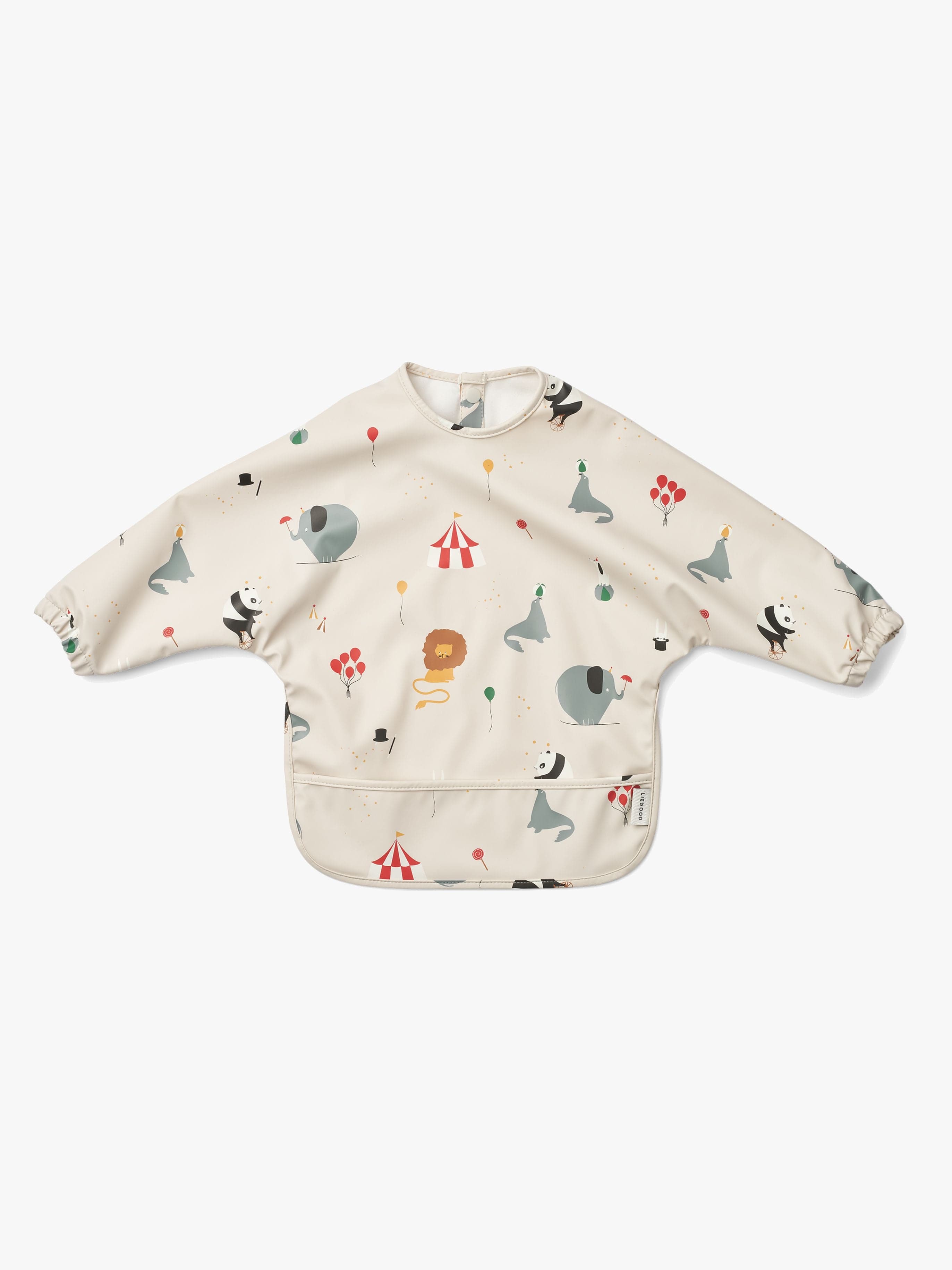 LIEWOOD Merle Cape Ruokalappu + Printti, Circus/Sandy