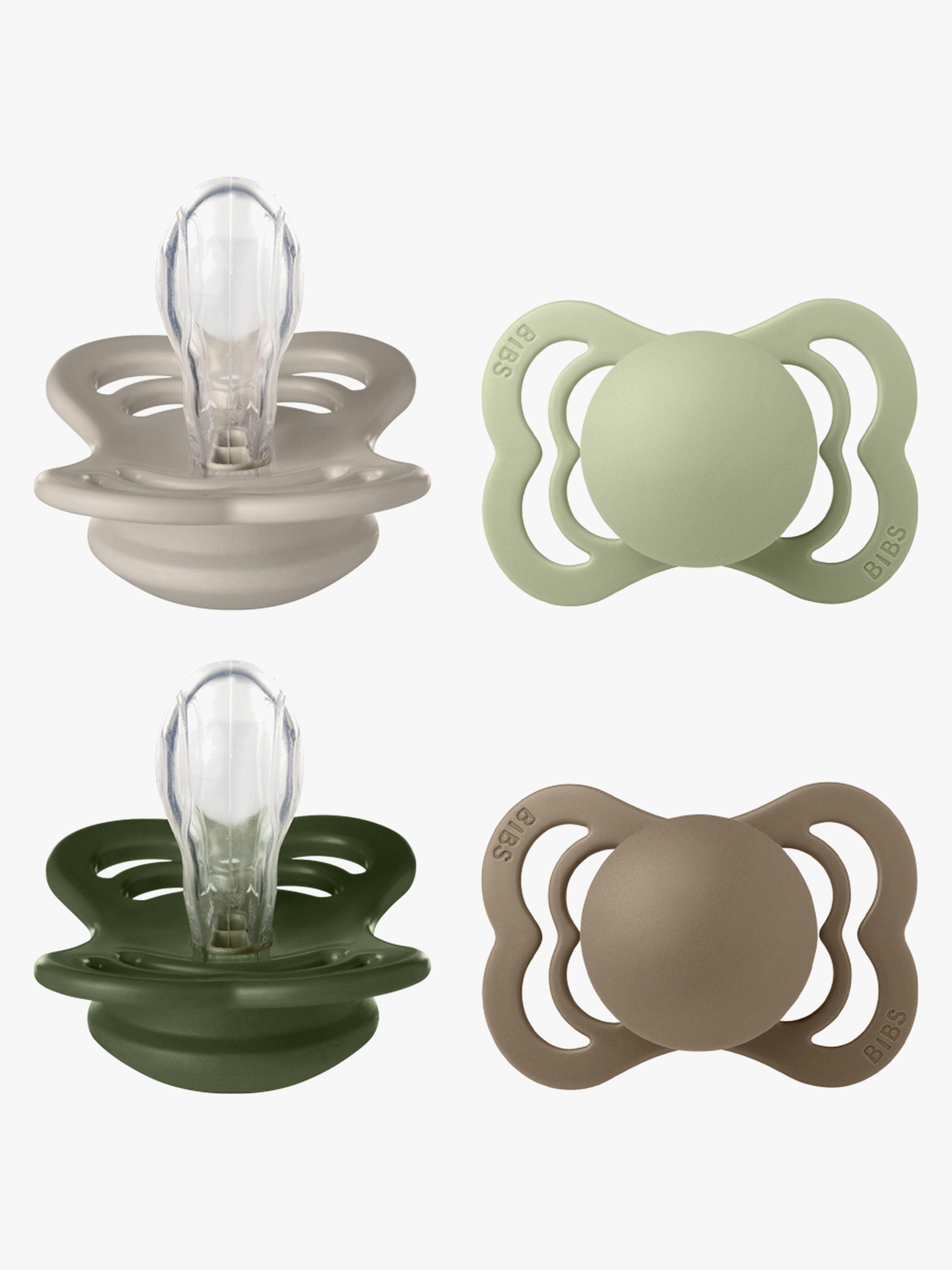 BIBS Supreme Tutti 4-pack Silikoni Koko 1, Sand/Sage/Huntergreen/Dark Oak
