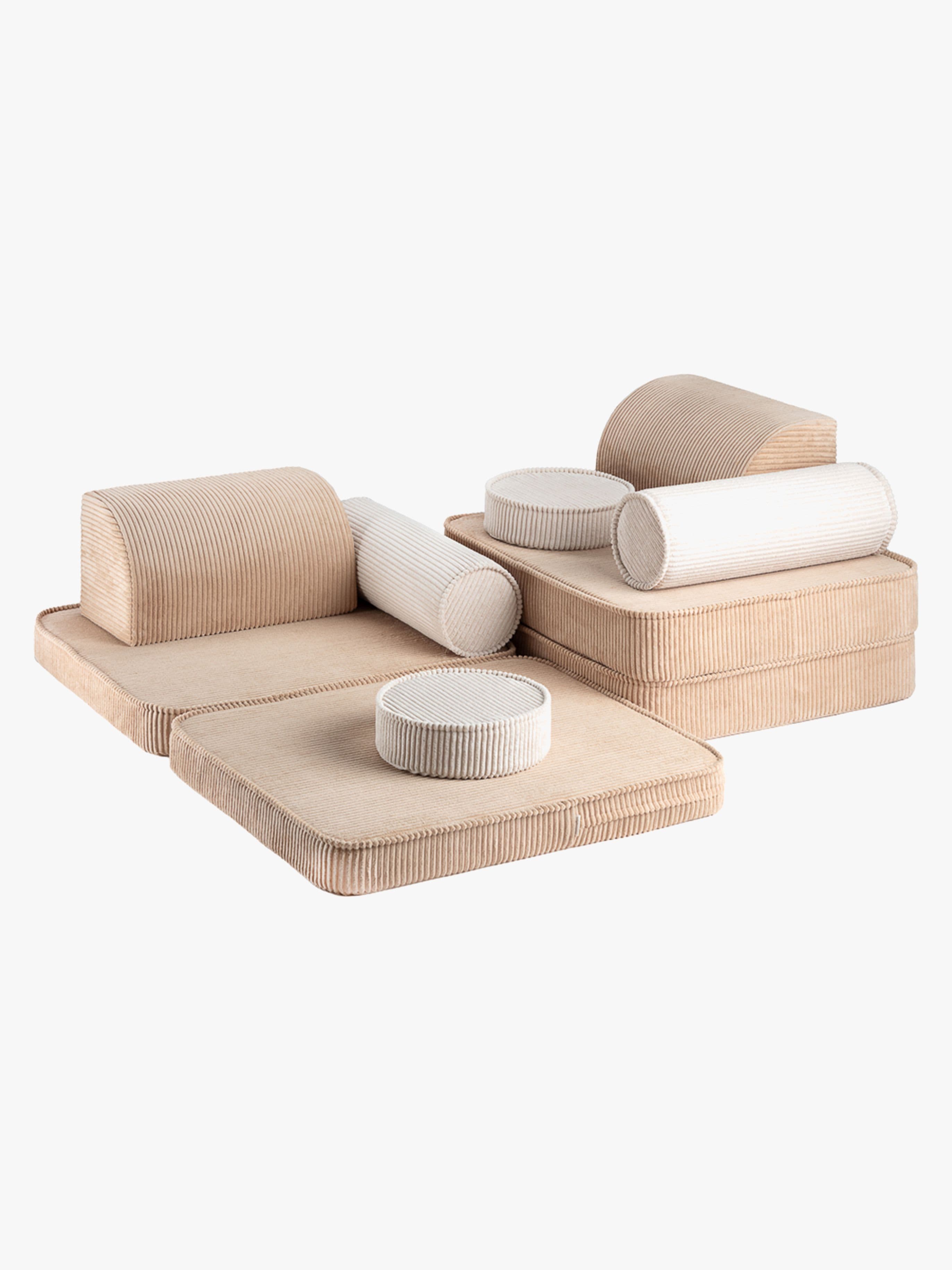 Wigiwama Play Rakennettava Sohva 78x132 cm, Brown Sugar