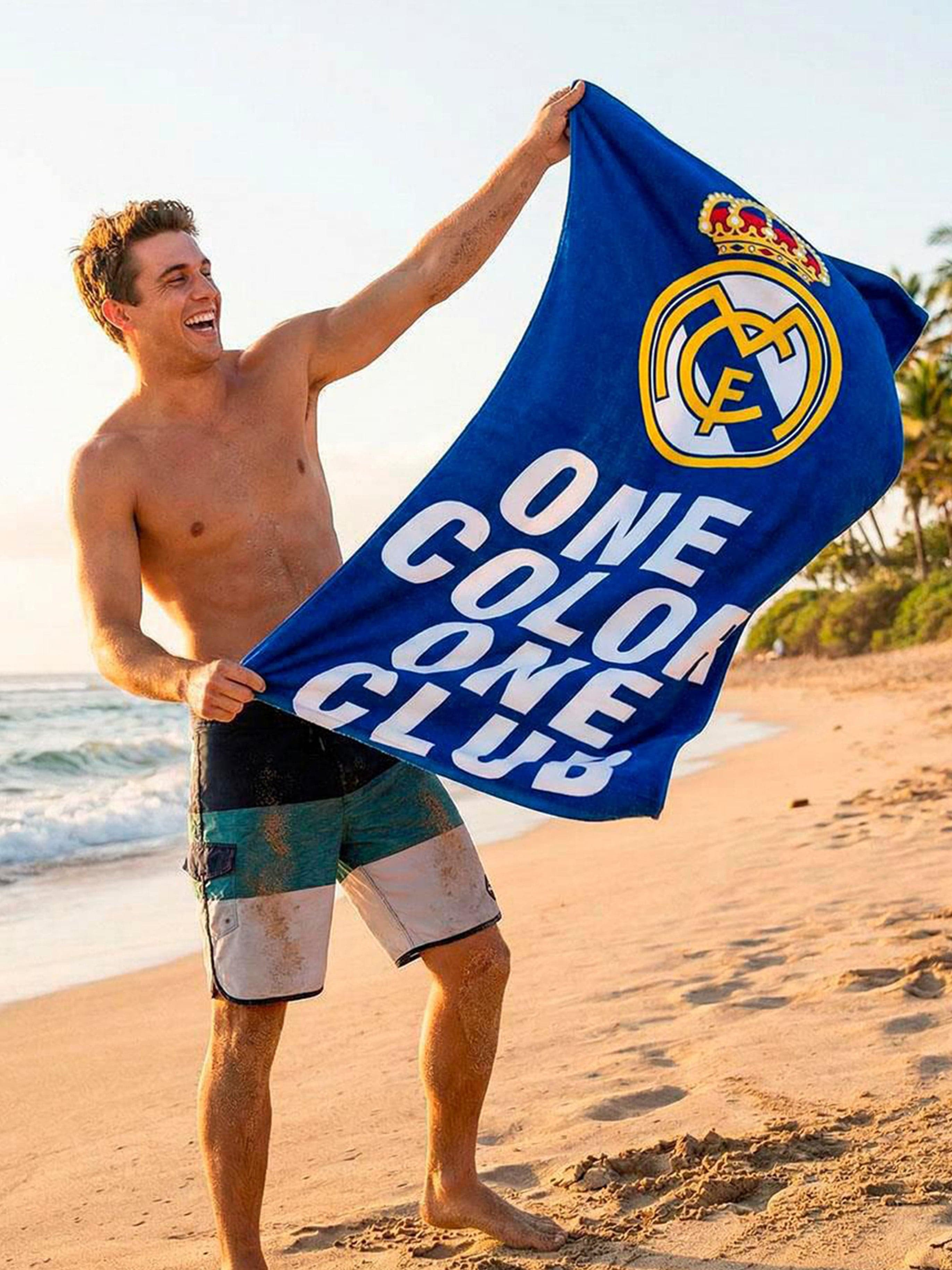 Real Madrid Pyyhe 100% Puuvilla, Sininen