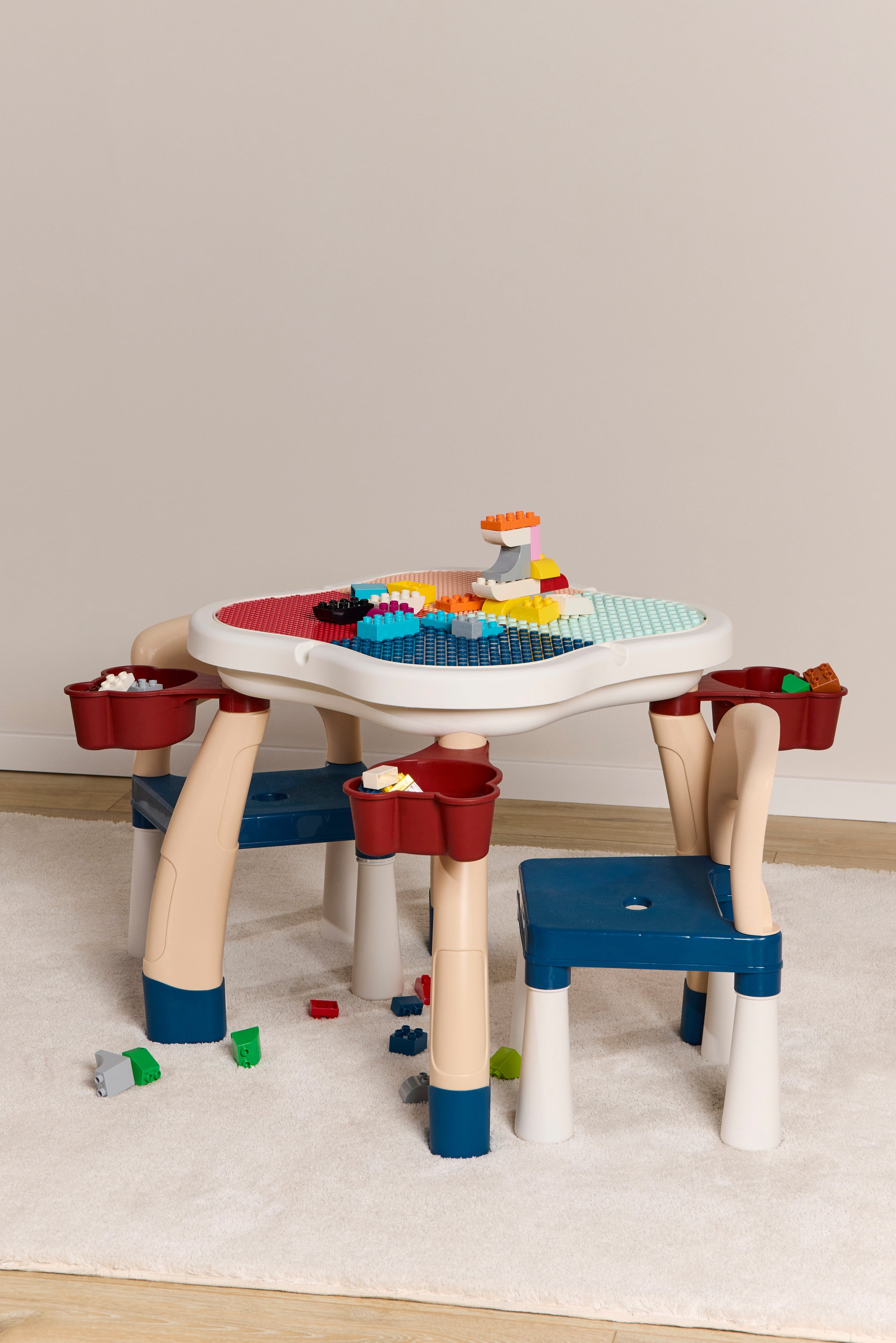 Cloudberry Castle Aktiviteettipöytä + Tuolit, Blue