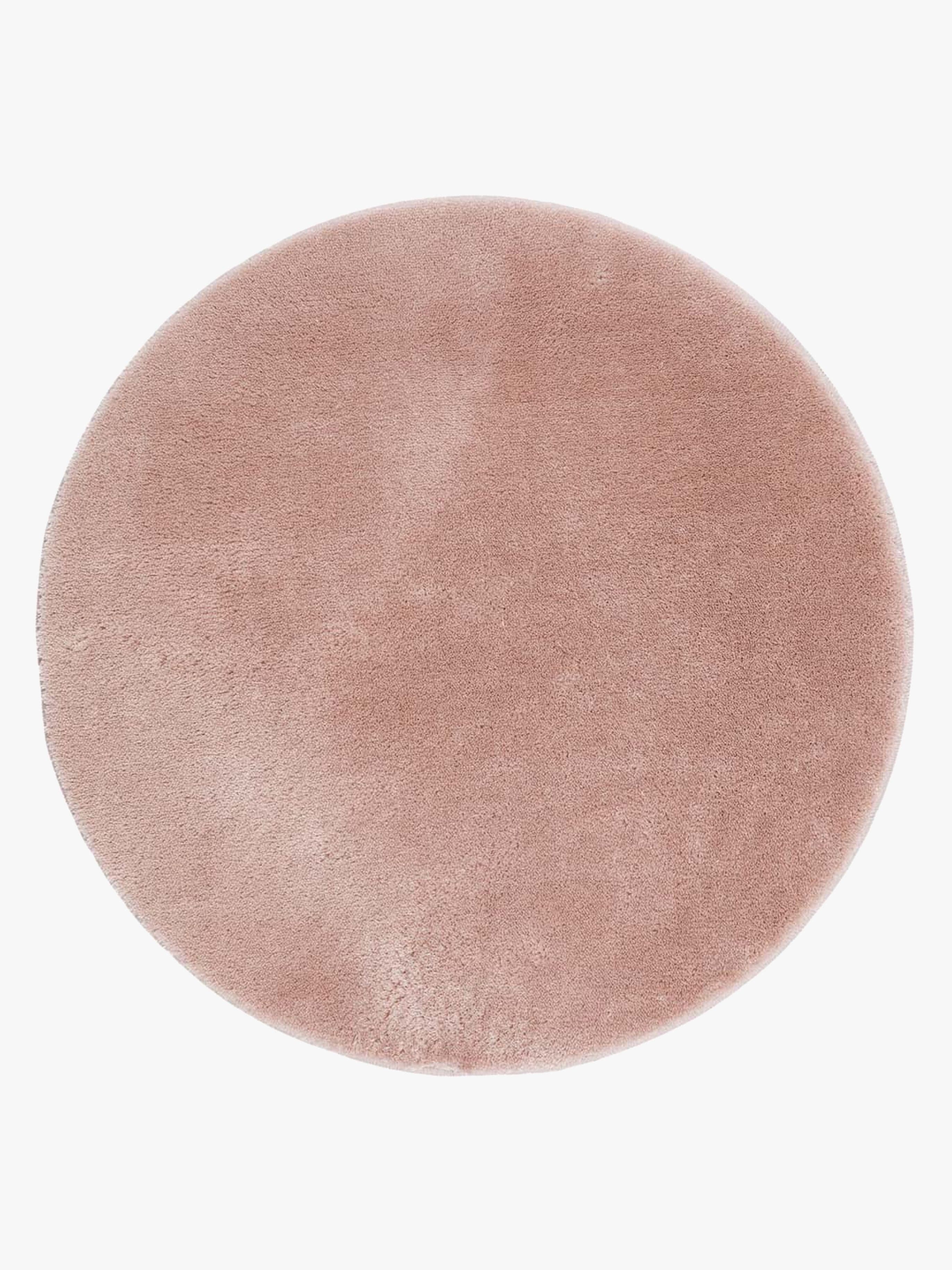 KM Carpets Cozy Pyöreä Matto 160, Dusty Pink
