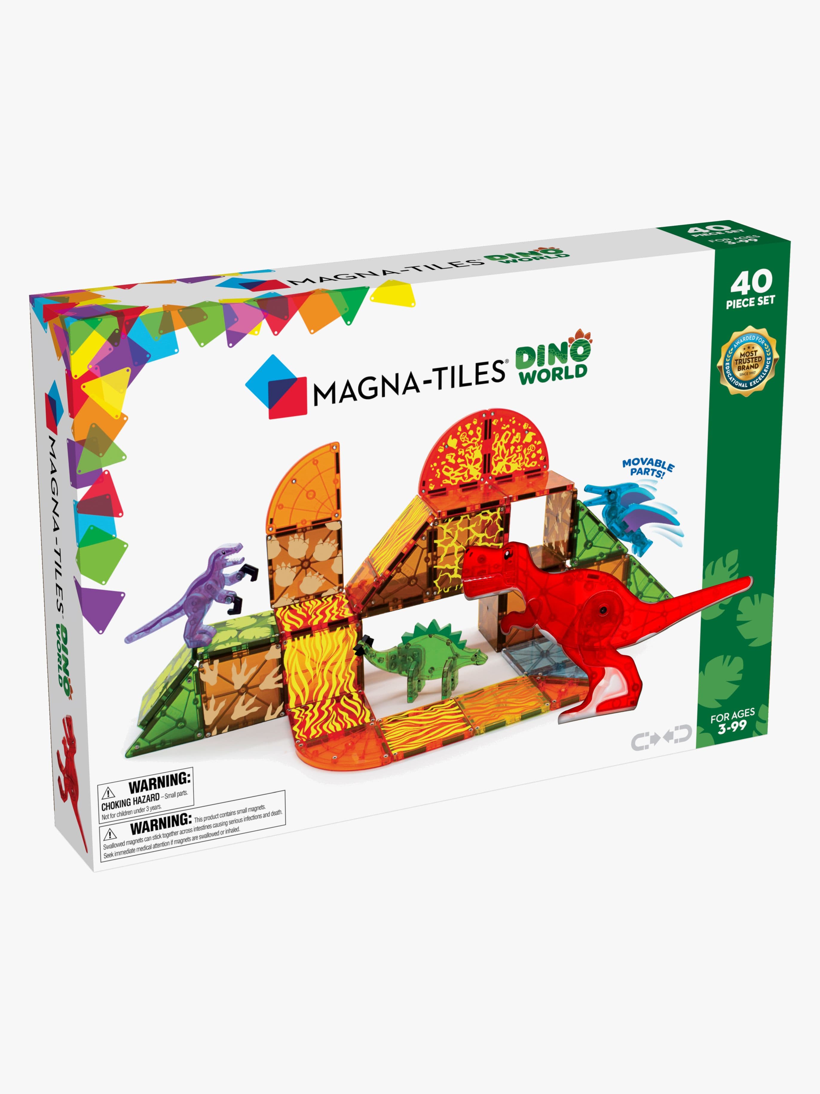 MAGNA-TILES Dino World Rakennussarja 40