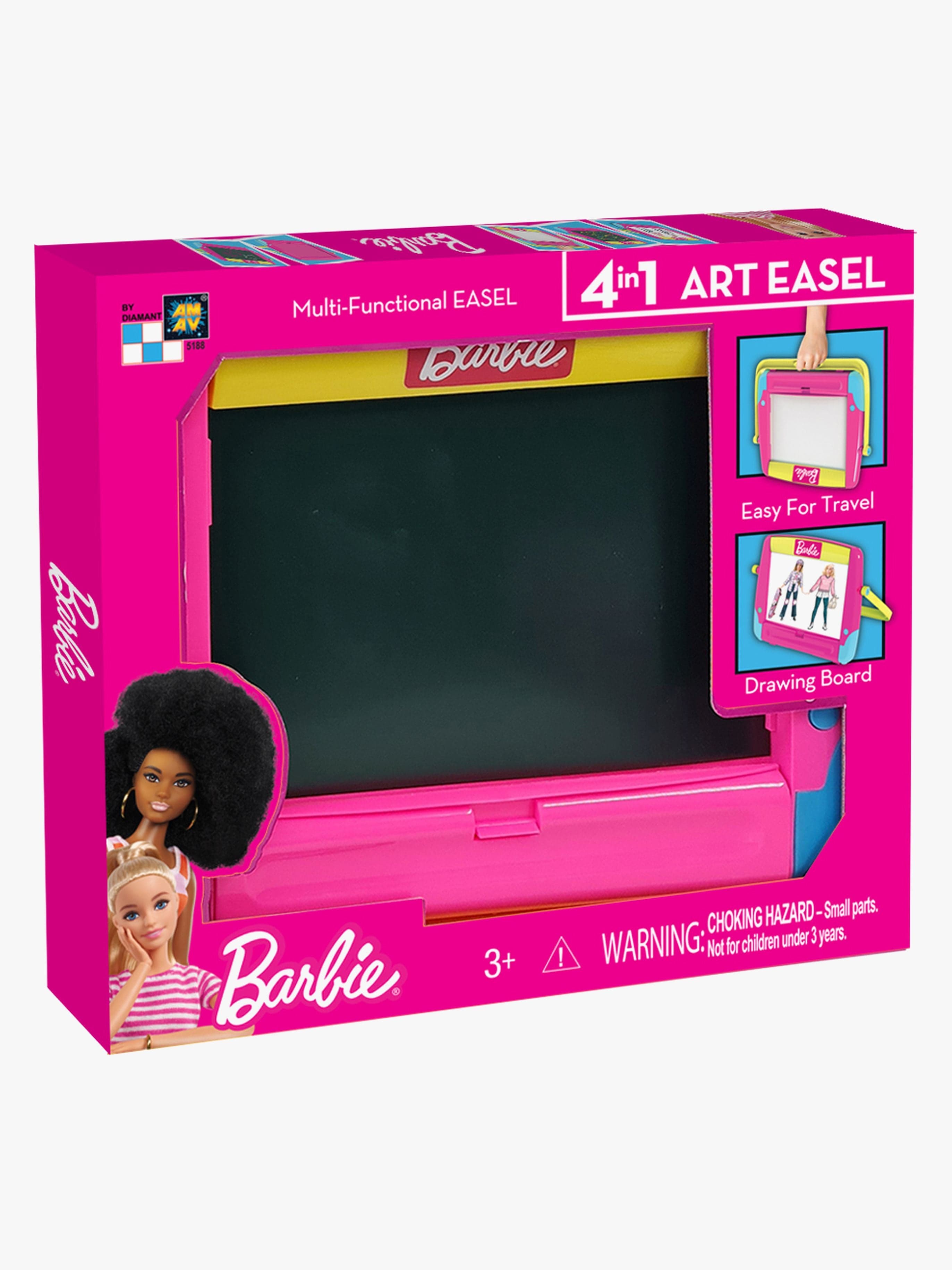 Barbie 4-in-1 Piirustustaulu + Maalausteline