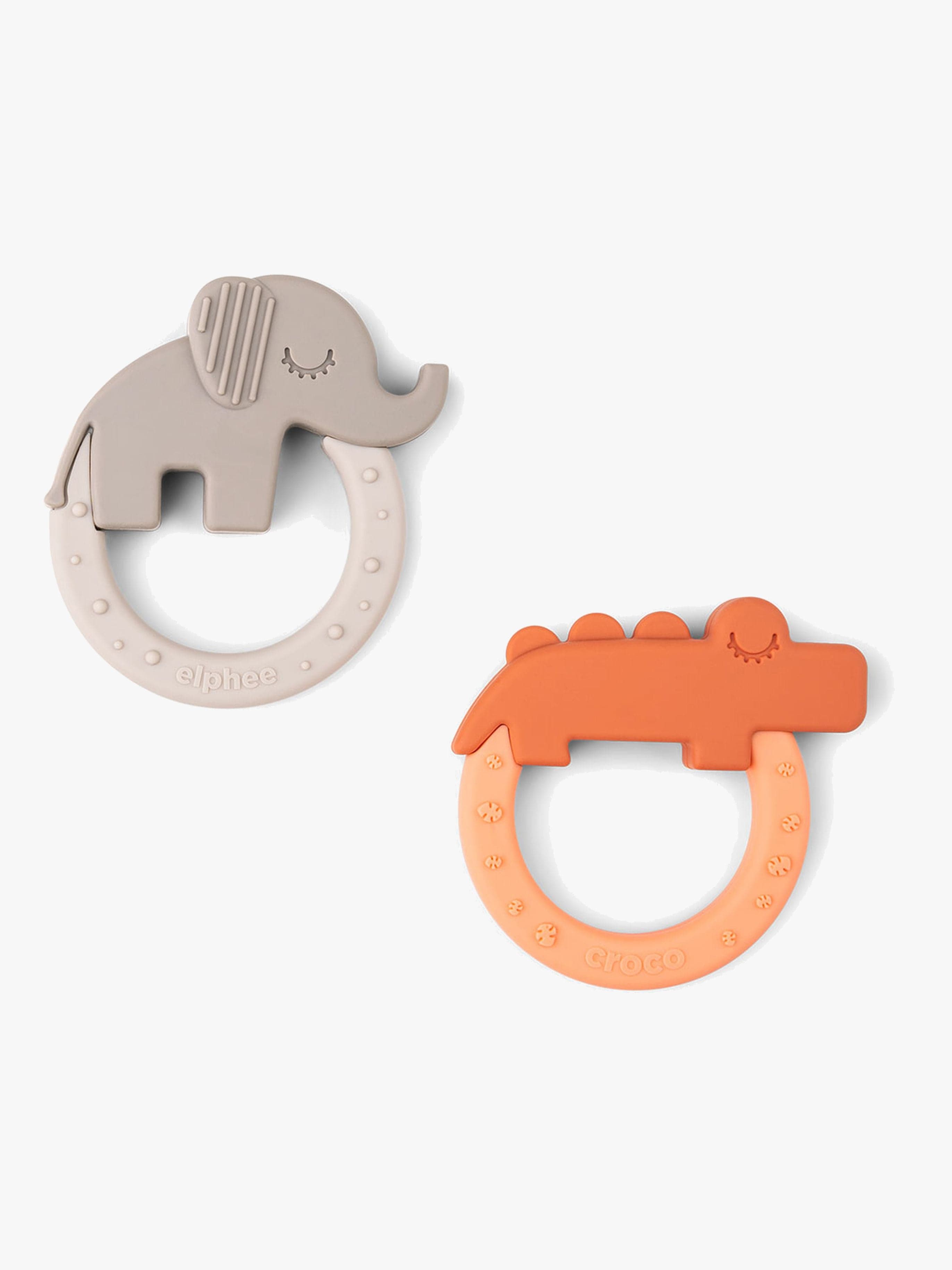 Done By Deer Deer Friends Purulelut 2-pack, Papaya/Sand