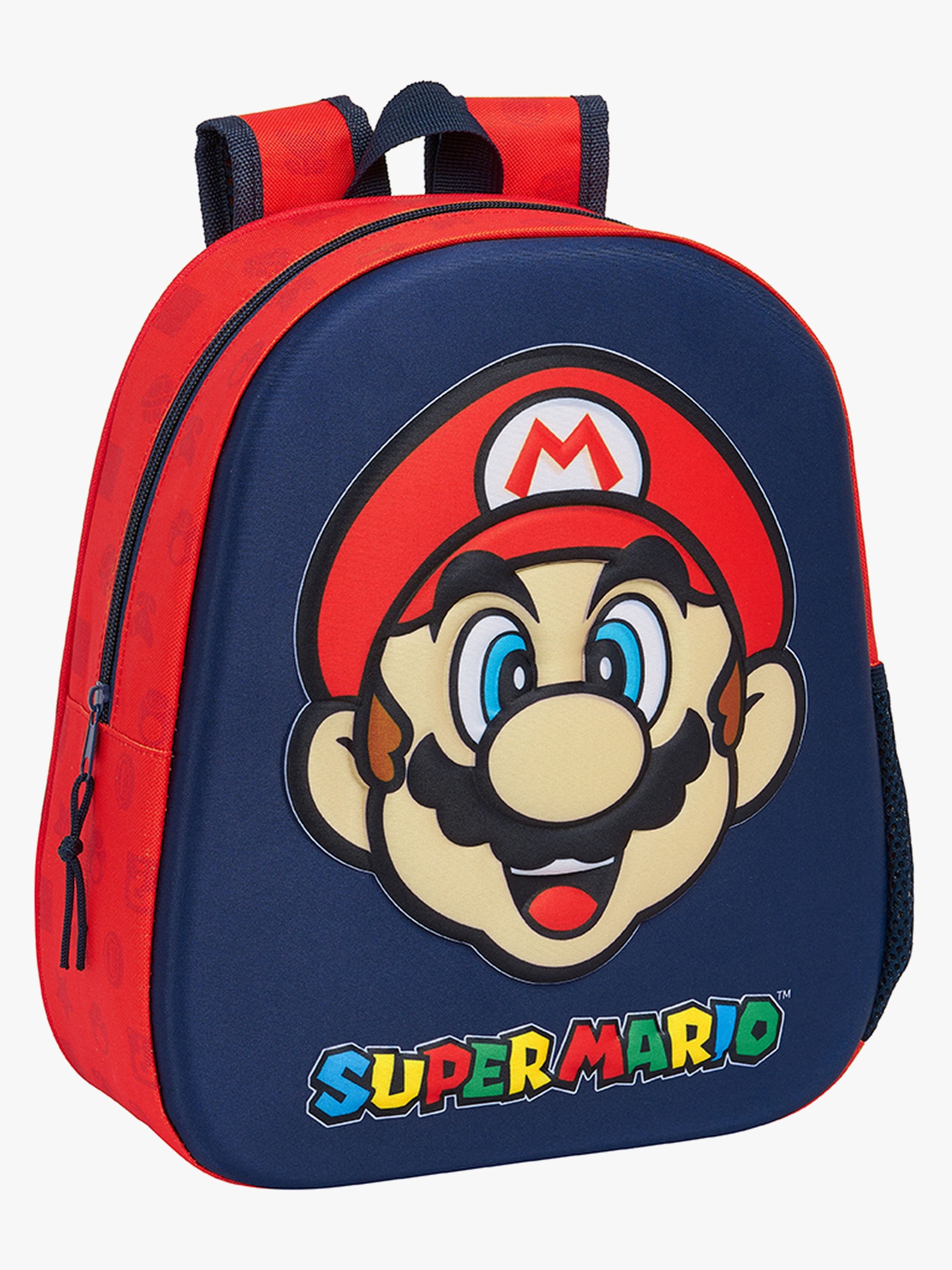 Super Mario 3D Reppu 8,5L, Tummansininen/Punainen